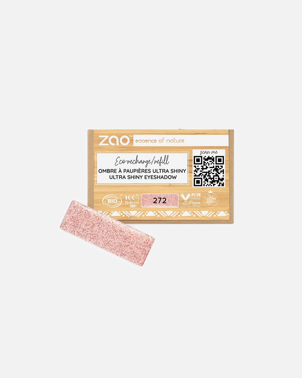 Ombre à paupières pour Unisexe ZAO Rectangle - Recharge 272