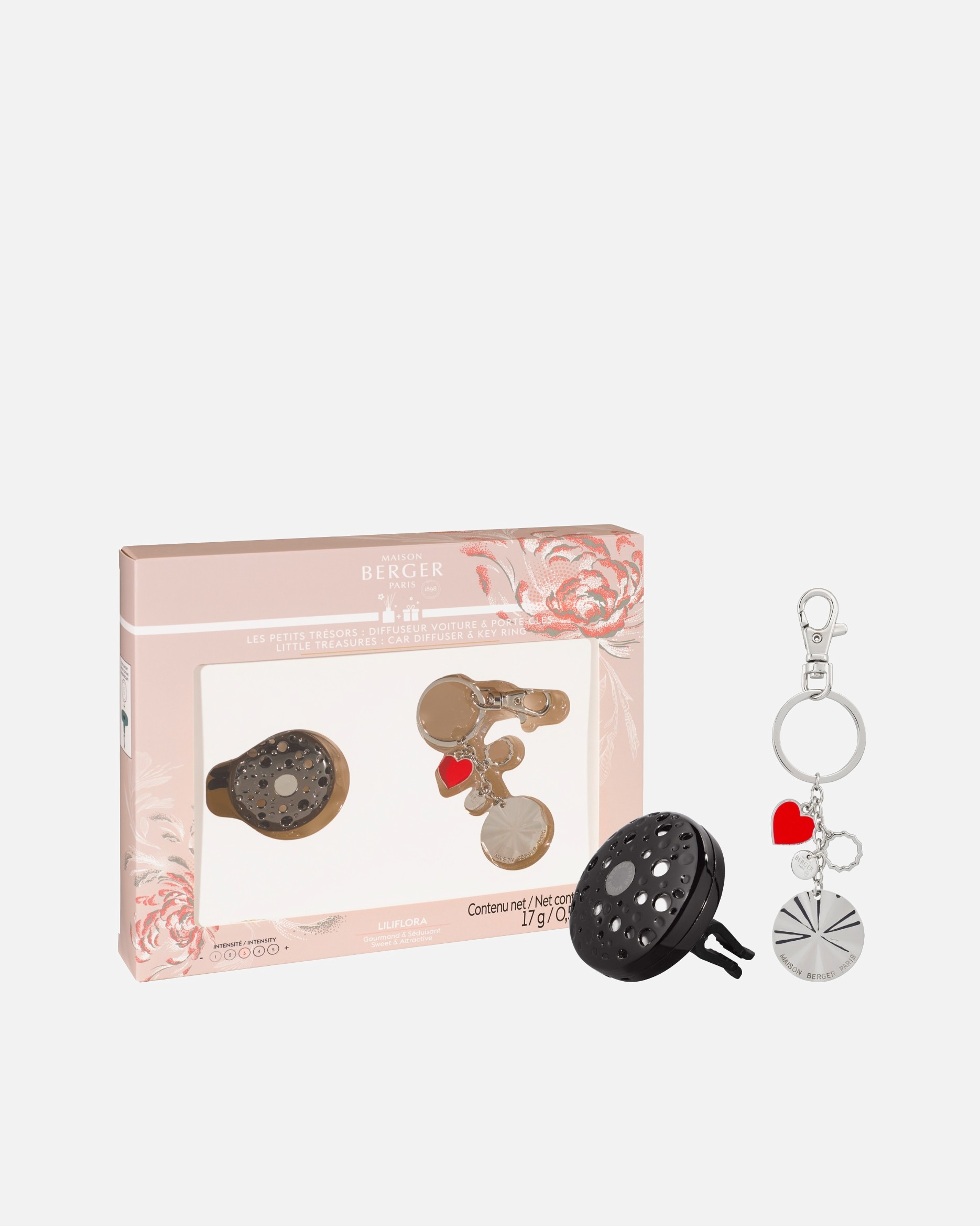 Parfum d'ambiance pour Unisexe Maison Berger Les Petits Tresors Ophelia Argent/Gun Metal 1 unité