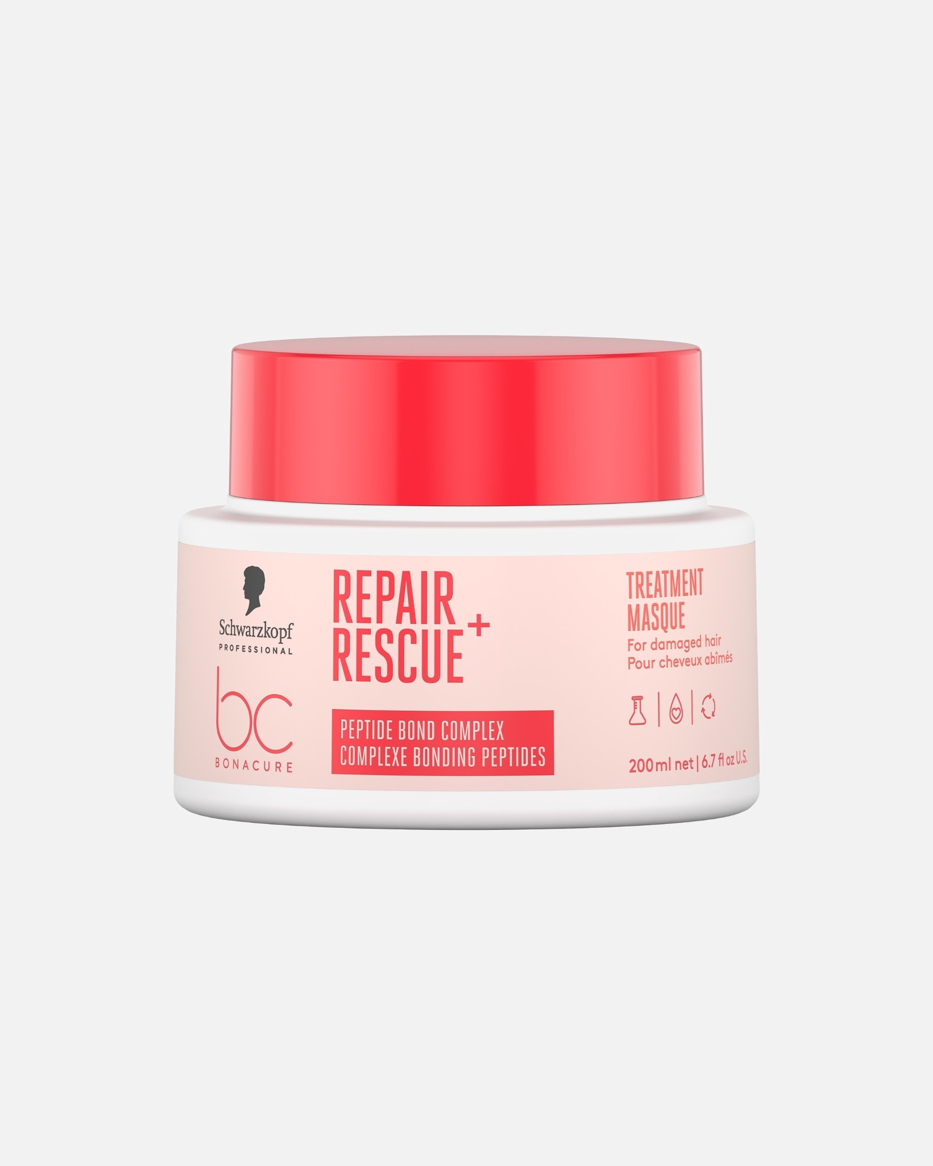 Masque capillaire pour Unisexe Schwarzkopf Professional BC BONACURE Repair Rescue Cheveux Abimés 200 ml