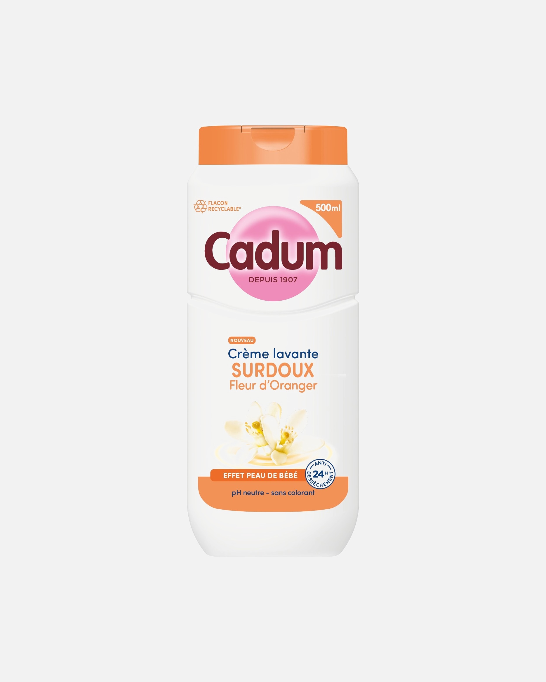 Gel douche pour Unisexe Cadum Surdoux Fleur d'Oranger 500 ml