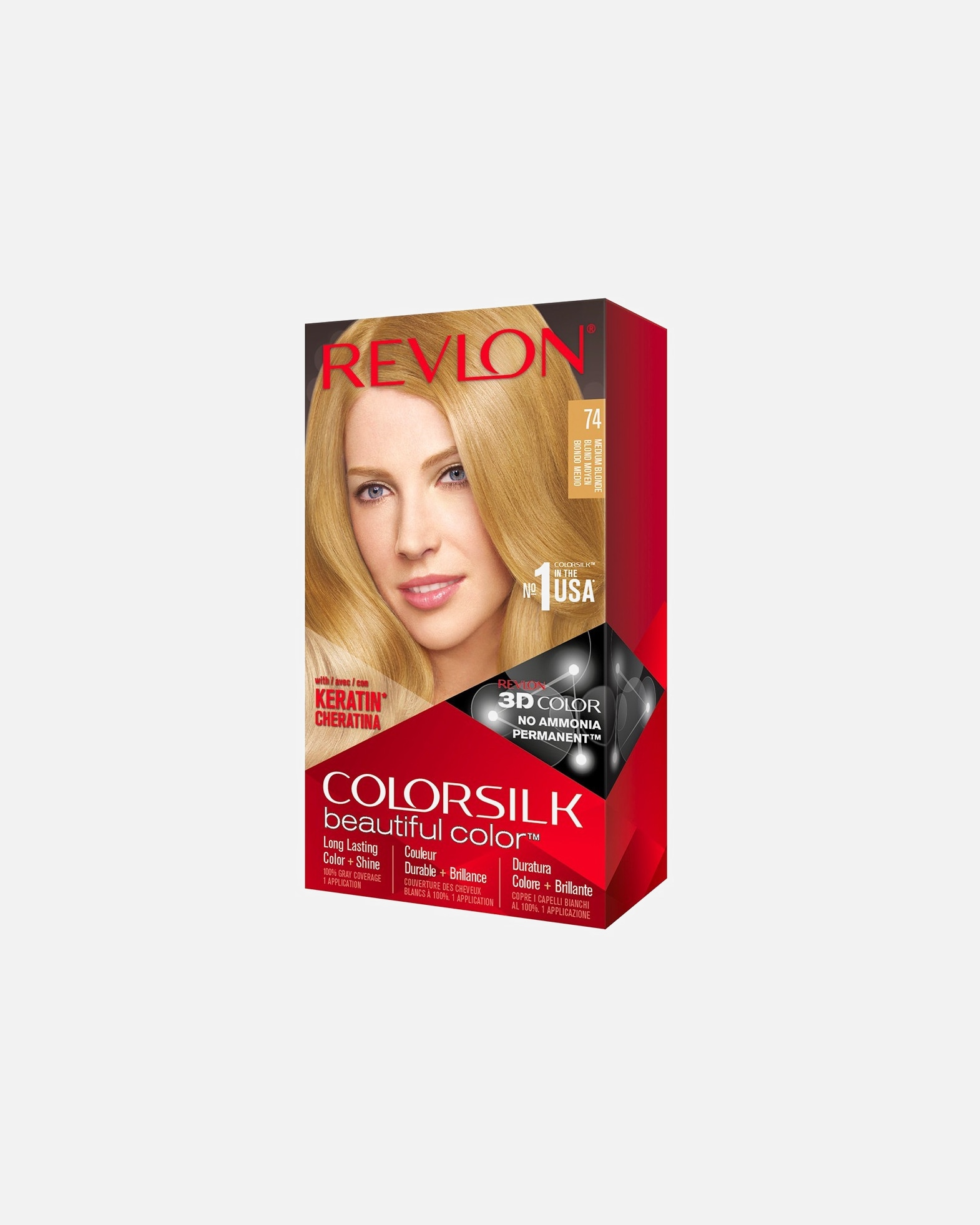 Coloration cheveux pour Unisexe Revlon ColorSilk Beautiful Color N°074 Blond Moyen