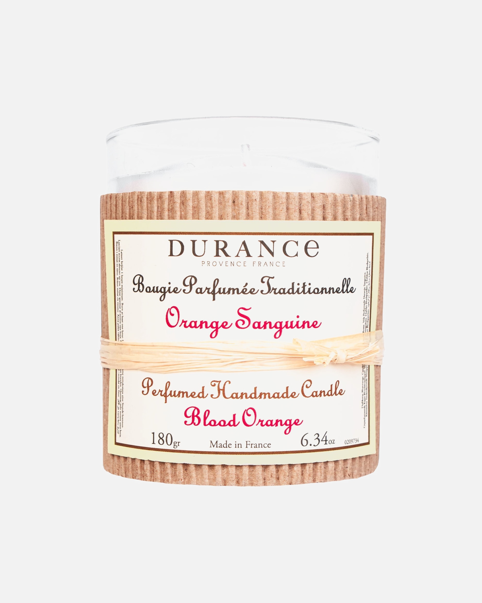 Bougie pour Unisexe Durance Orange Sanguine 180 Grammes
