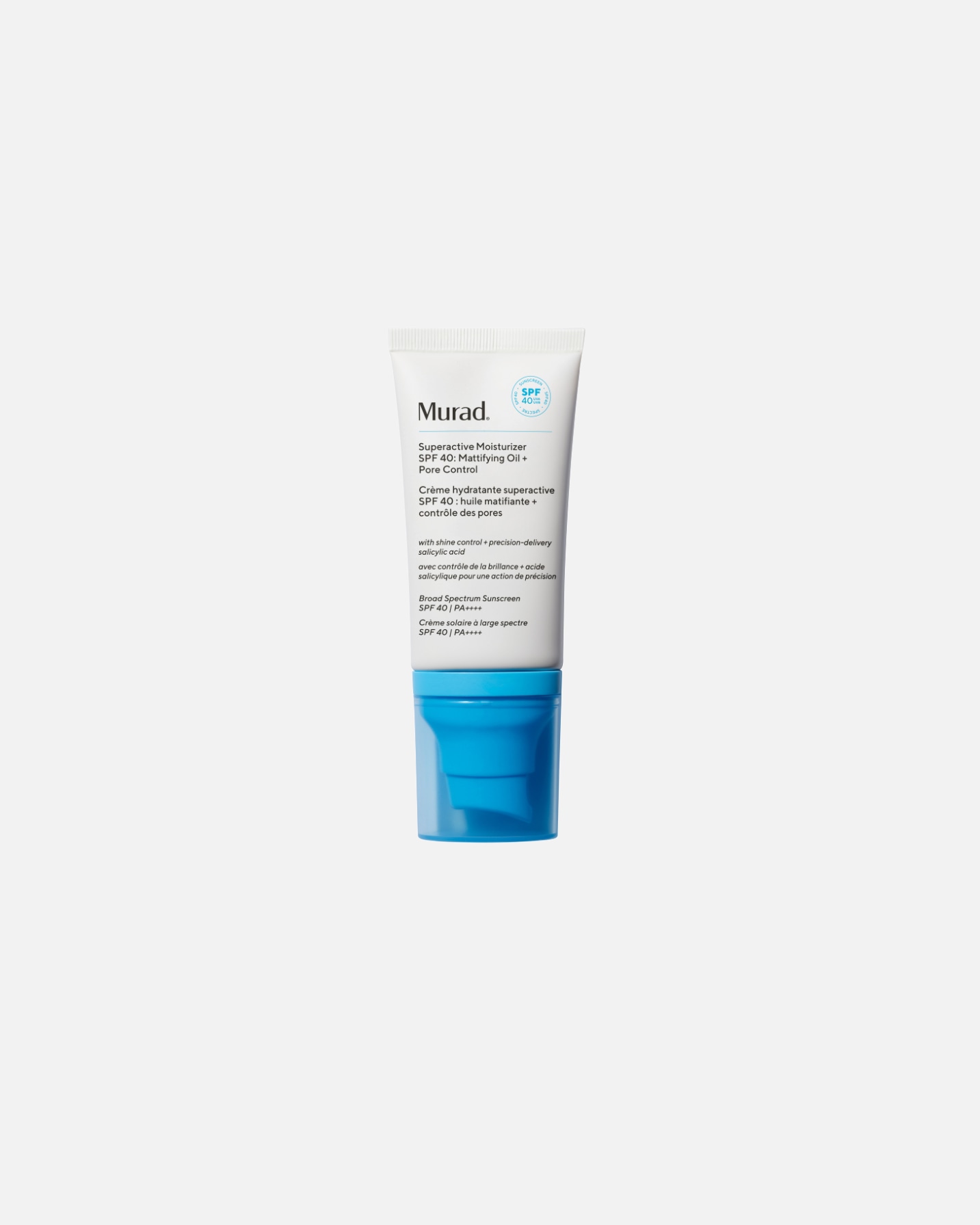 Crème solaire pour Unisexe MURAD Blemish Control Superactive Mattifying Oil + Pore Control Moisturizer SPF 40 50 ml