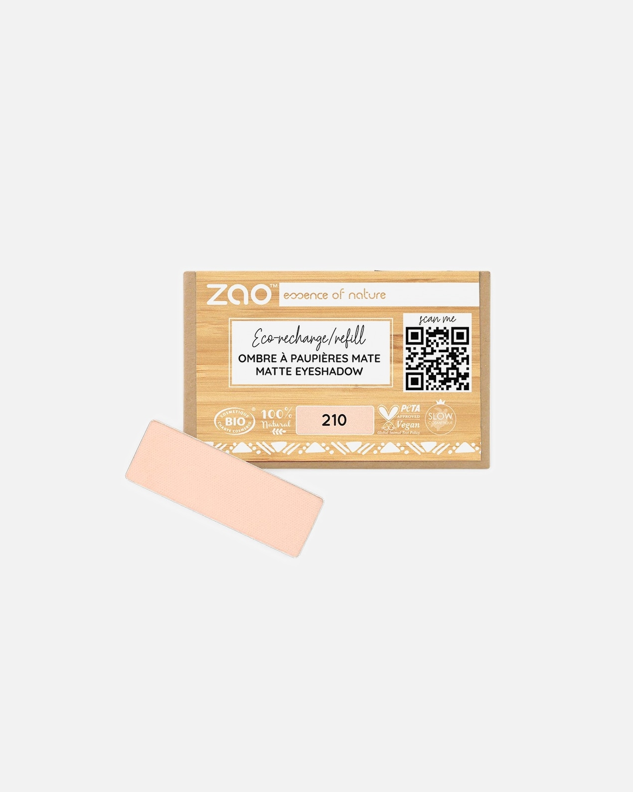 Ombre à paupières pour Unisexe ZAO Rectangle - Recharge 210
