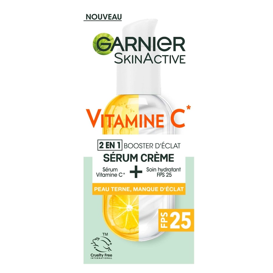 Garnier - Skin Active Sérum Crème 2en1 Vitamine C Booster d'Eclat Huile et sérum cheveux 50 ml unisex