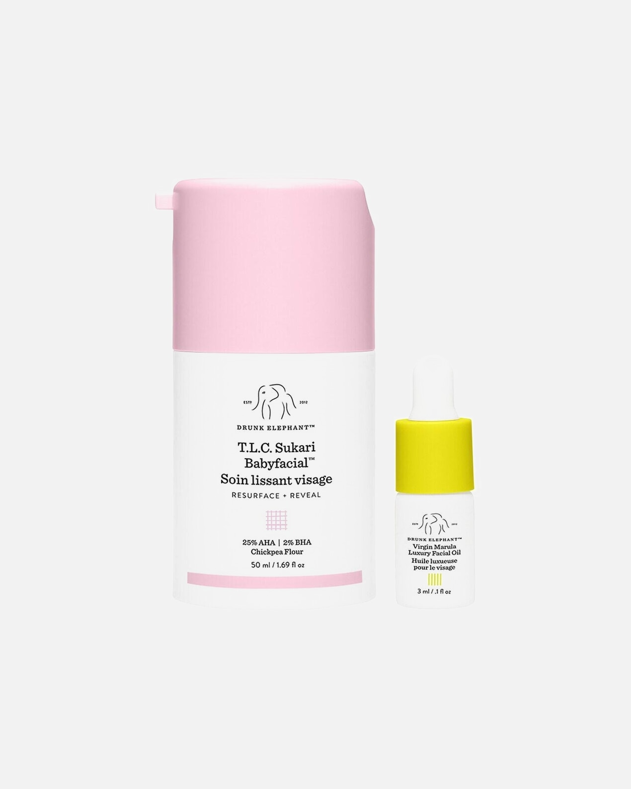 Masque illuminateur pour Unisexe Drunk Elephant T.L.C. Sukari Babyfacial™ Soin Lissant Visage 50 ml