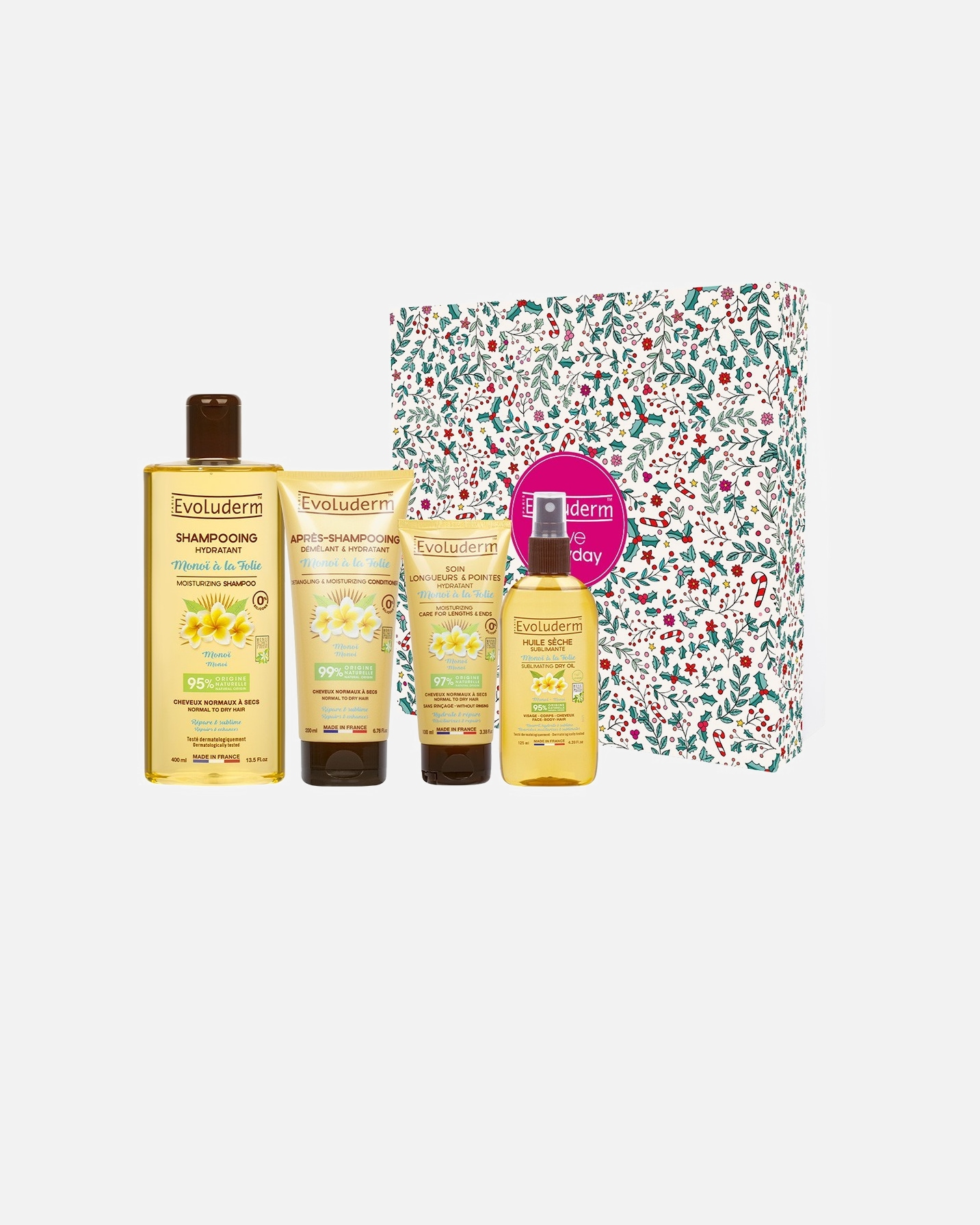 Coffret soin cheveux pour Unisexe Evoluderm Monoi 1 unité