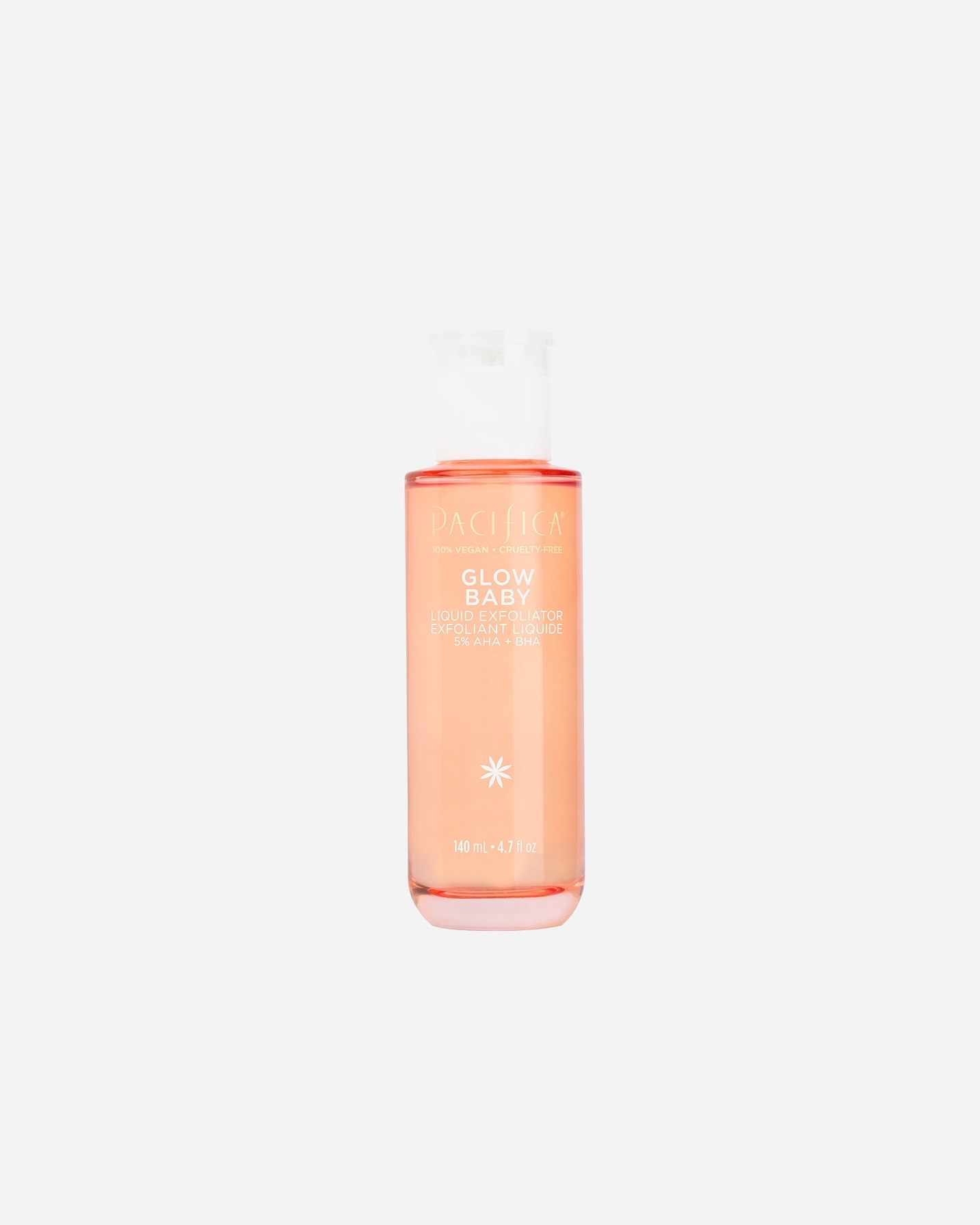 Tonique pour le visage pour Femme Pacifica Glow Baby Exfoliant liquide 5 % AAH + ABH Glow Baby 140 ml