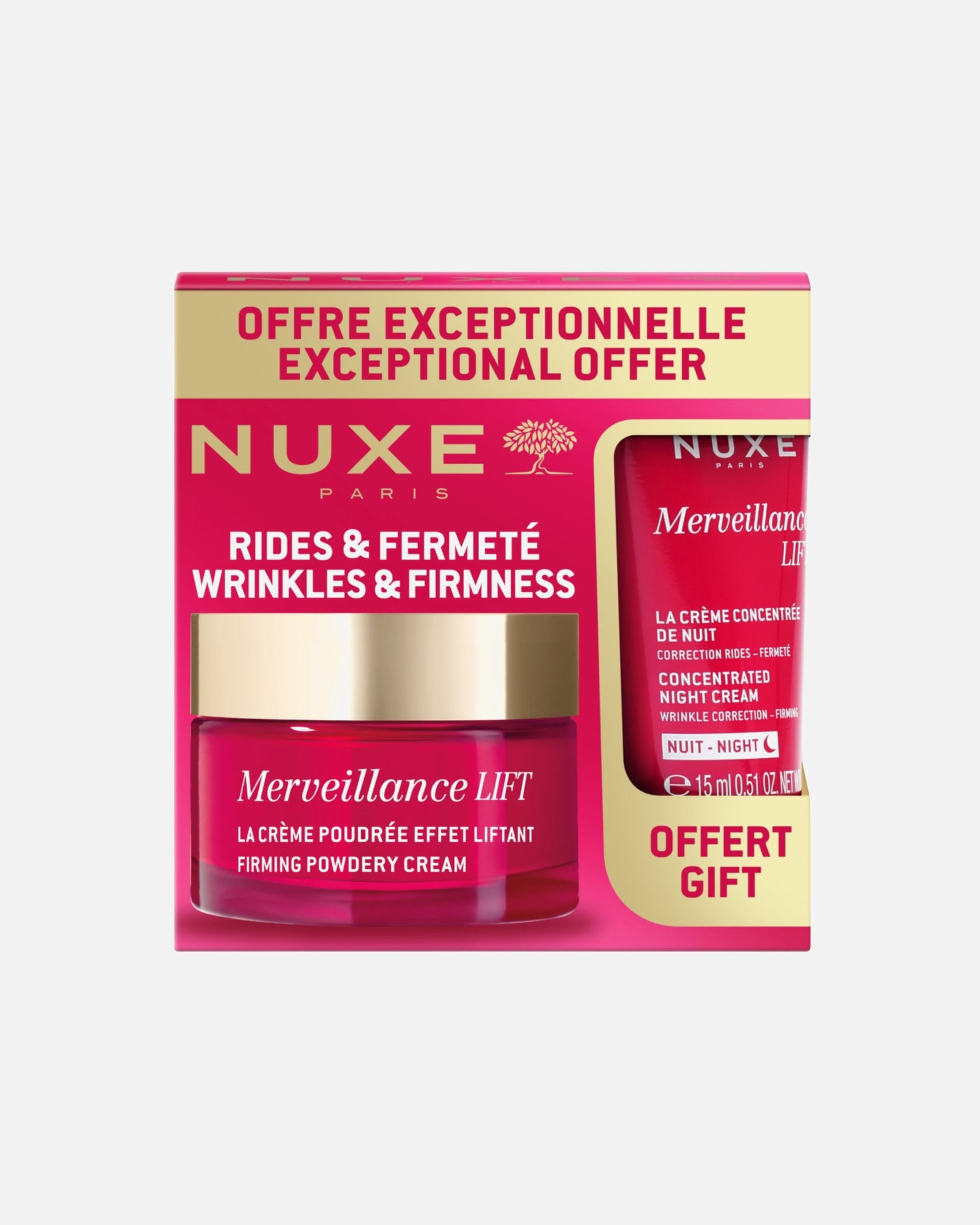 pour Femme NUXE Merveillance Lift Le Coffret Lift & Fermeté | Jour & Nuit 1 unité
