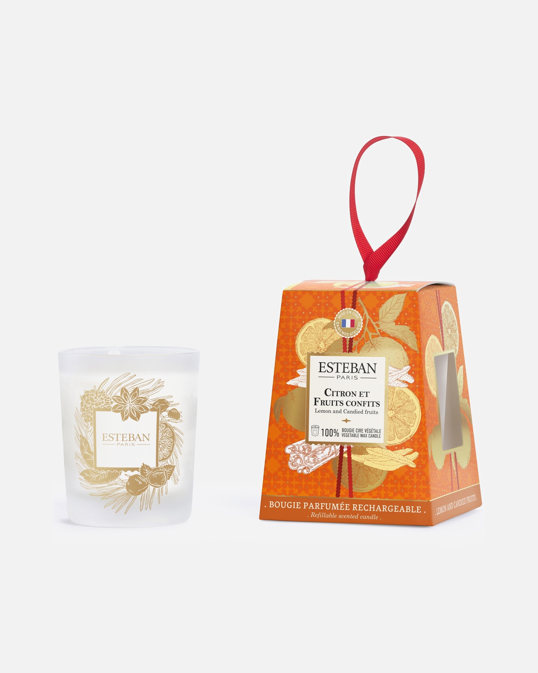 Bougie pour Unisexe Esteban Citron et fruits confits 180 g
