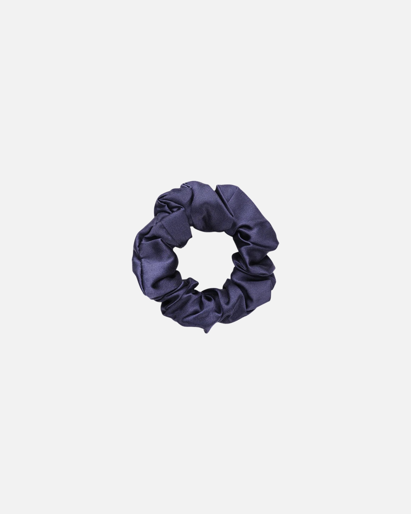 Élastique pour Femme Emily's Pillow Default Brand Line Chouchou 100% pure soie - Le Moyen Bleu Nuit