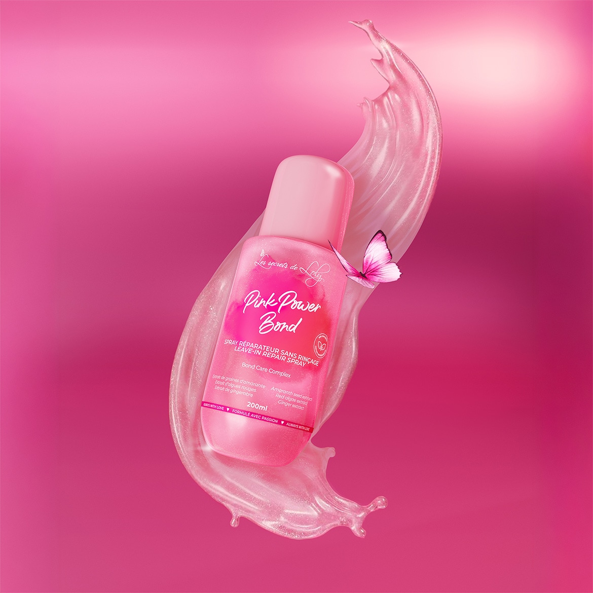 LES SECRETS DE LOLY : Réparez vos cheveux texturés avec Pink Power Bond, le nouveau soin intense anti-casse, anti-frisottis et brillance 3D.