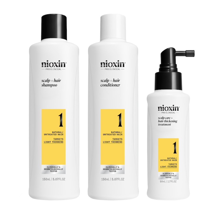 Nioxin - System 1 Kit de soins pour cheveux naturels avec chute modérée Coffrets soin cheveux 1 pieces unisex