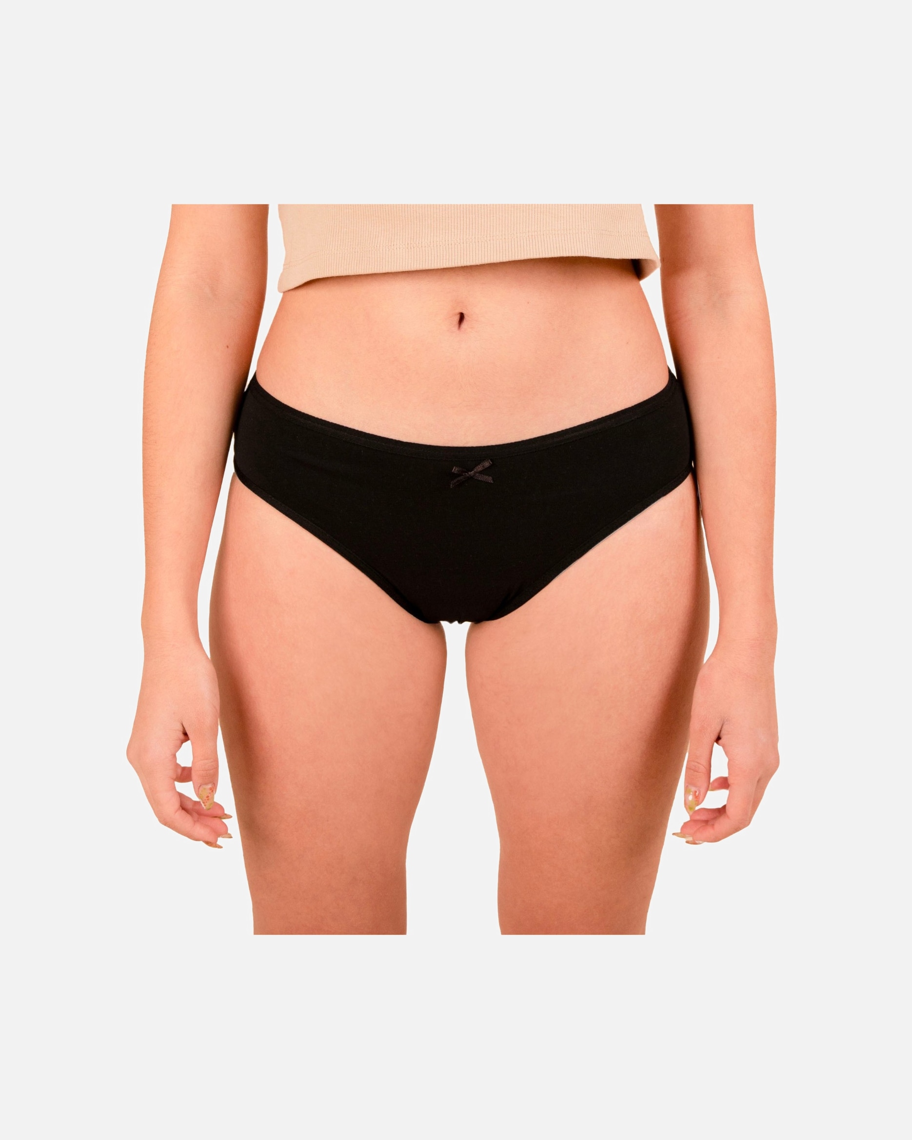 Sous-vêtements menstruels pour Femme jho Culotte menstruelle noire flux moyen TAILLE 36