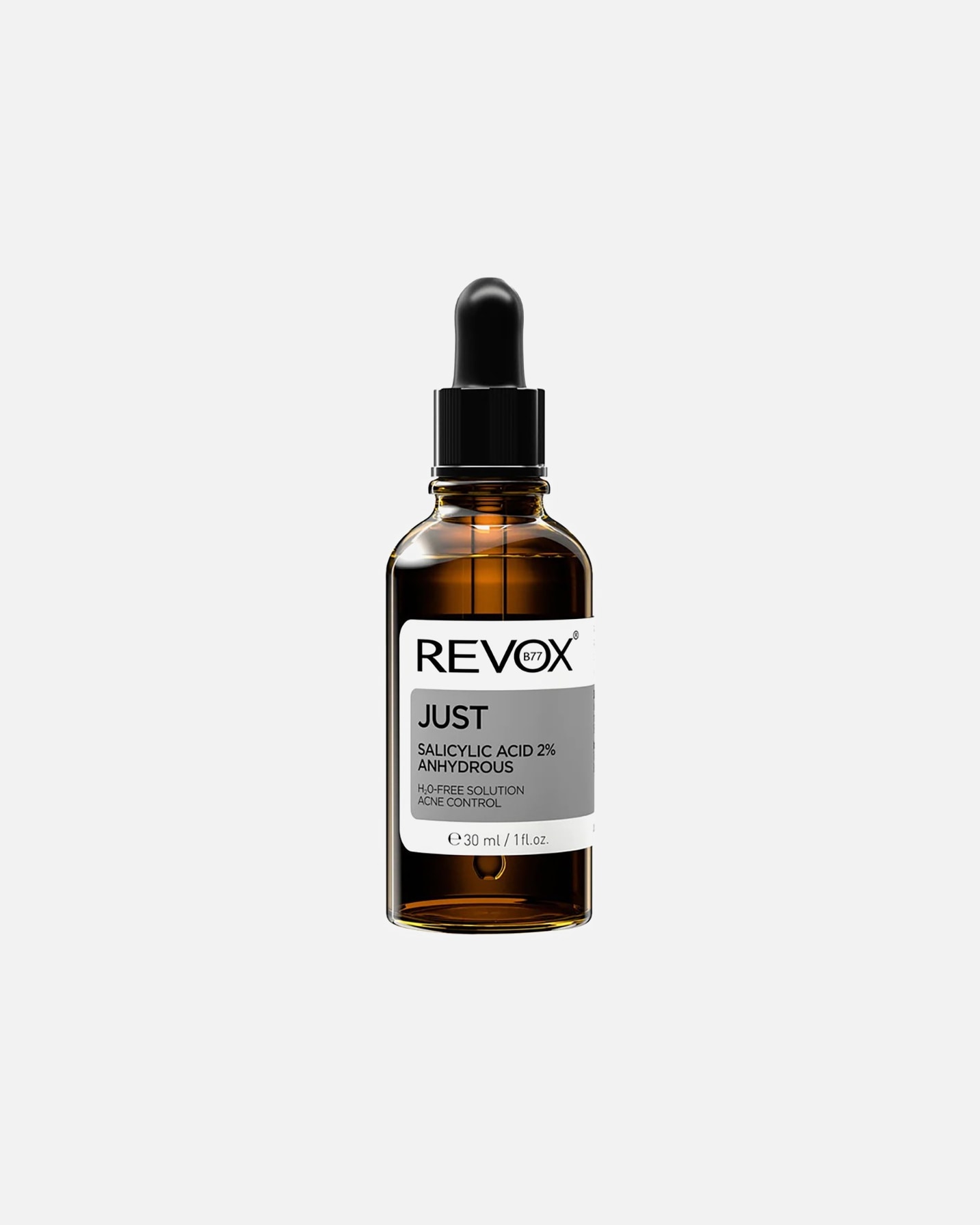Cure visage pour Unisexe REVOX B77 JUST Acide salicylique 2% anhydride 30 ml