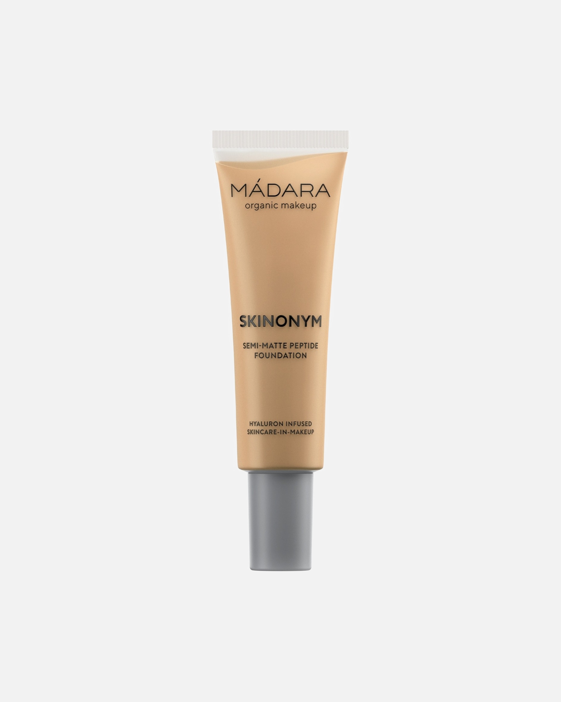 Fond de teint pour Unisexe MÁDARA Fond de teint semi-mat aux peptides Nr. 50 - Golden Sand