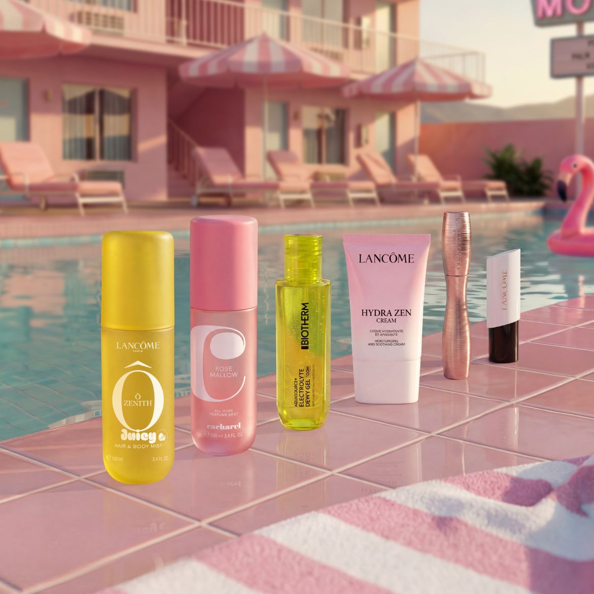 Evadez-vous pour une escapade estivale avec les marques Lancôme, Cacharel et Biotherm.
