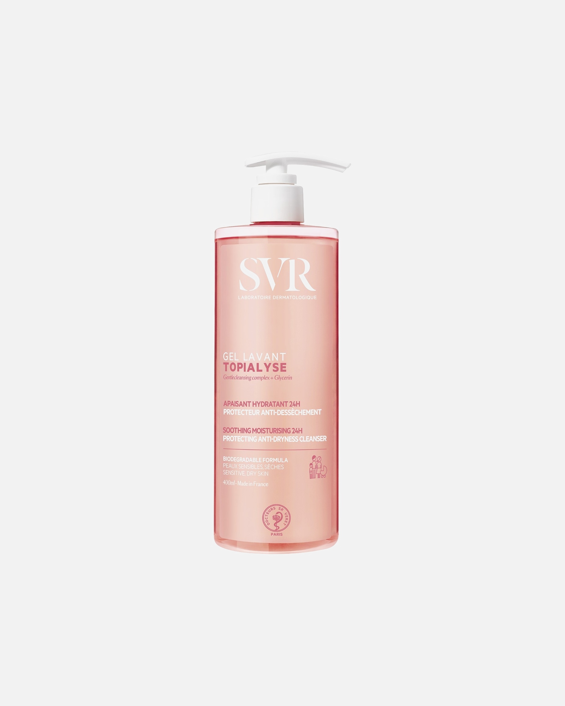 Gel nettoyant pour Unisexe SVR Topialyse Gel Lavant 400ml 400 ml