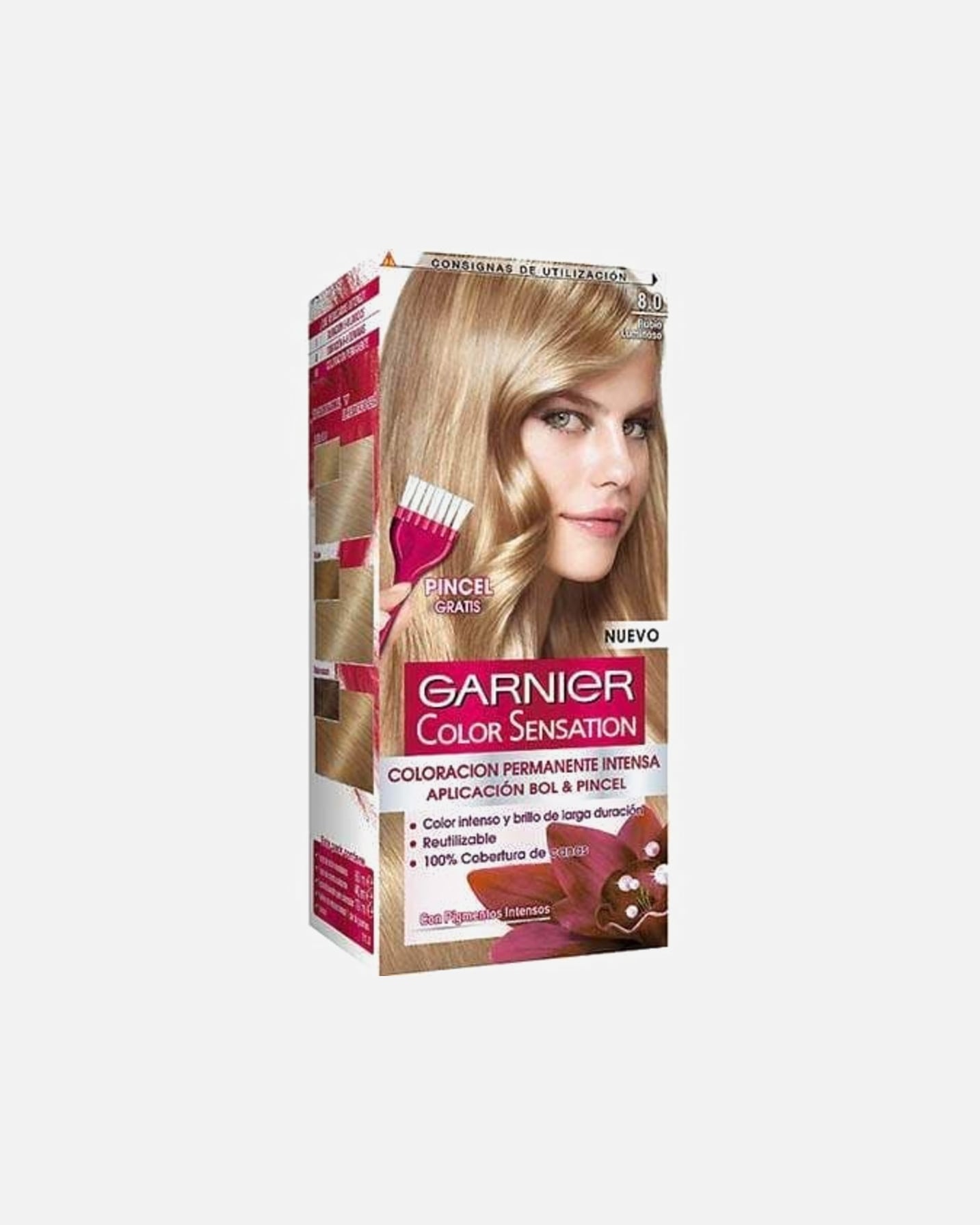 Coloration cheveux pour Femme Garnier Color Sensation 8.0 Teinture blonde lumineuse
