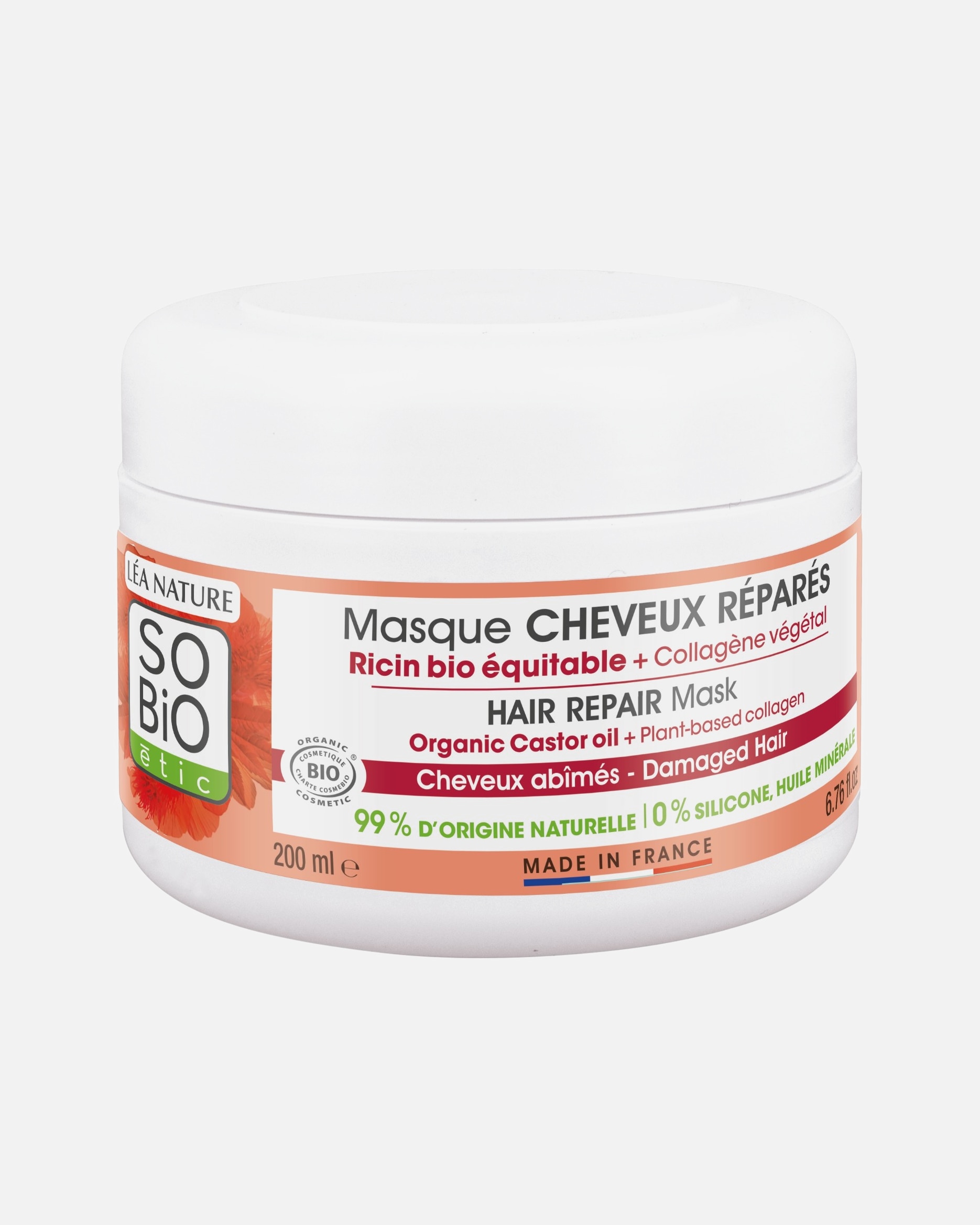 Masque capillaire pour Unisexe SO BiO étic Masque cheveux réparés 200 ml