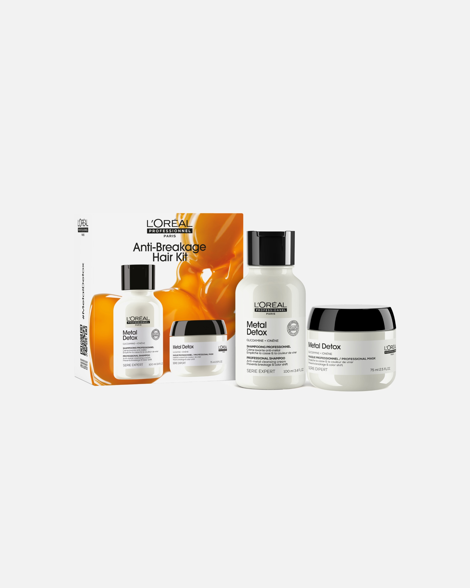 Coffret soin cheveux pour Unisexe L´Oréal Professionnel Paris Serie Expert Metal Detox Mini Duo kit 1 unité