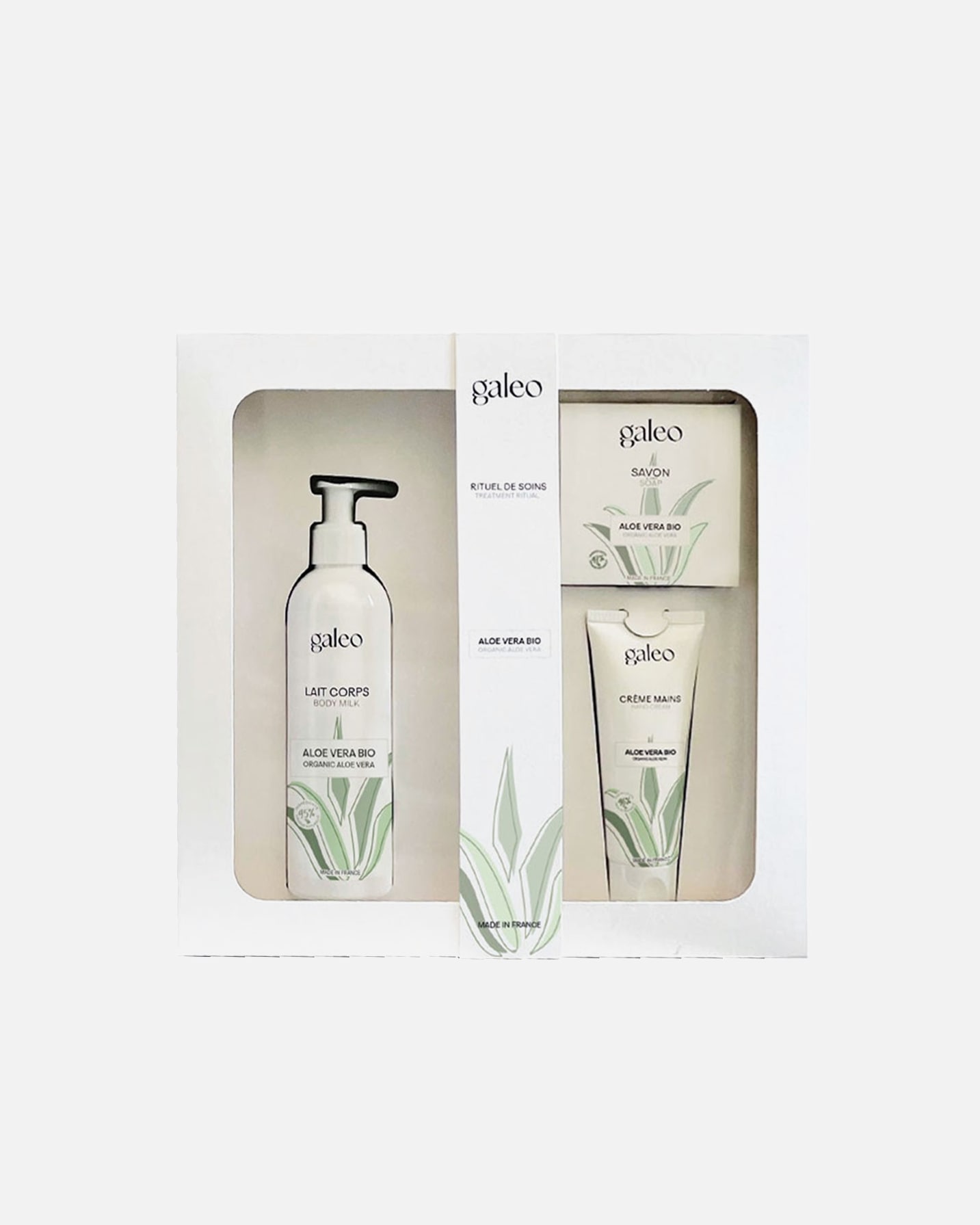 Coffret soin corps pour Unisexe Galeo Aloe Vera Bio TRIO SOIN DU CORPS 1 pièce