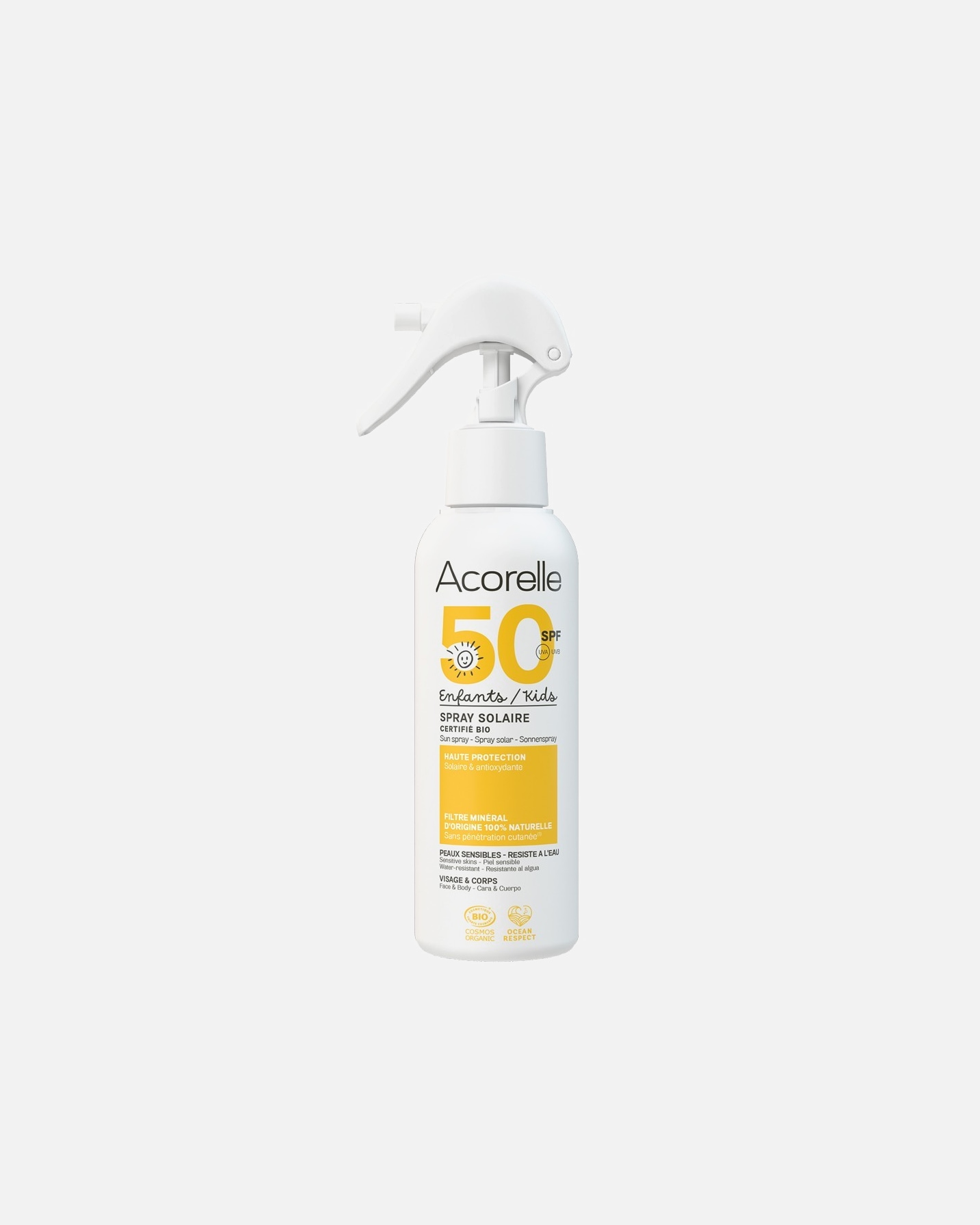 Spray solaire pour Unisexe Acorelle Spray Solaire Enfants SPF50 150 ml