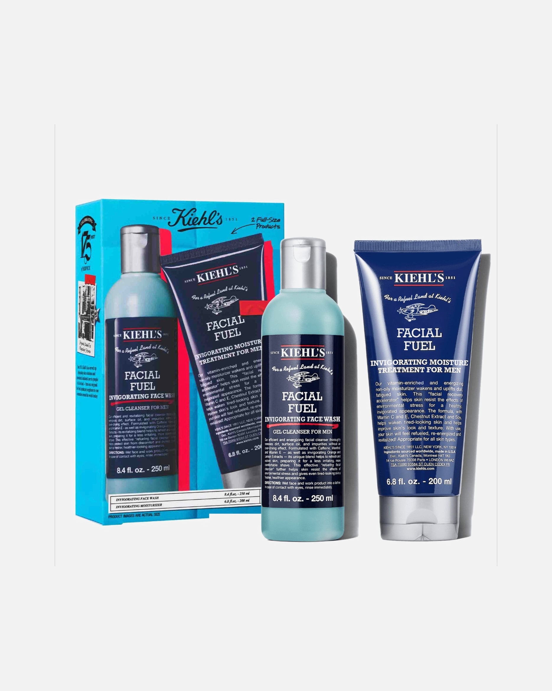 Coffret soin visage pour Homme Kiehl’s Facial Fuel The Classic Gentleman Collection 1 unité
