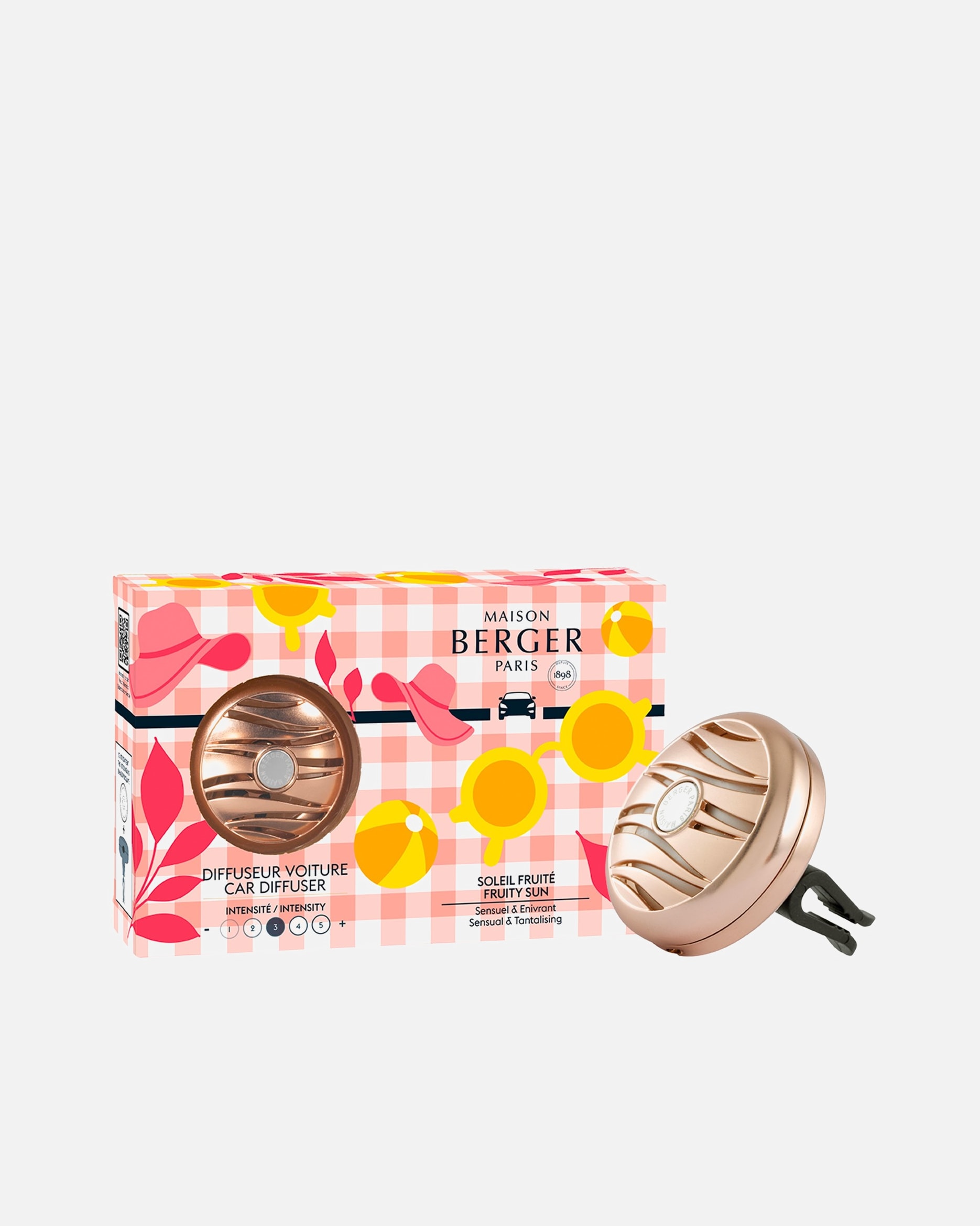 Parfums pour voiture pour Unisexe Maison Berger Diffuseur Estivale Soleil Fruite 1 unité