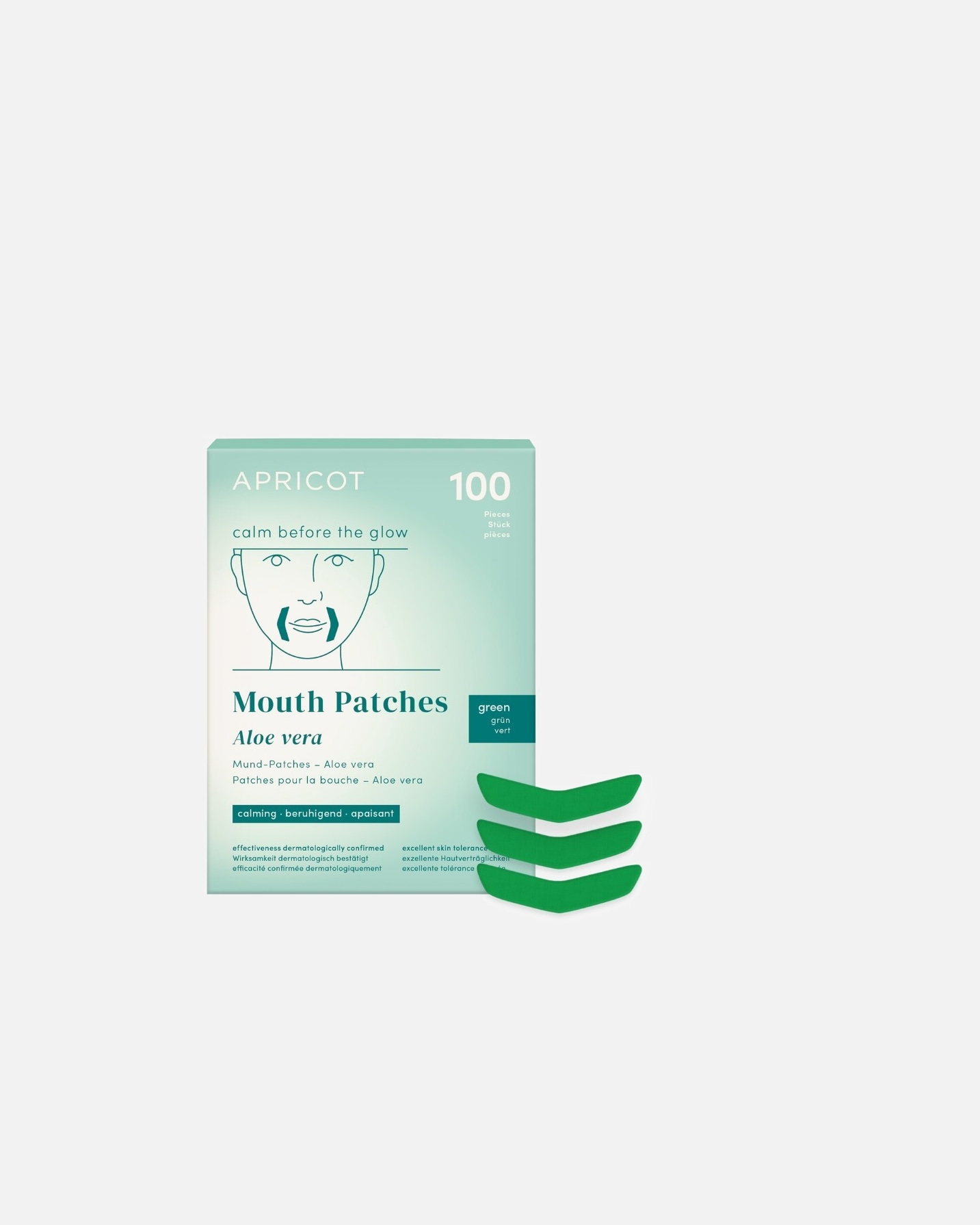 Masque anti-âge pour Unisexe Apricot Mouth Patches Aloe Vera 15 Grammes