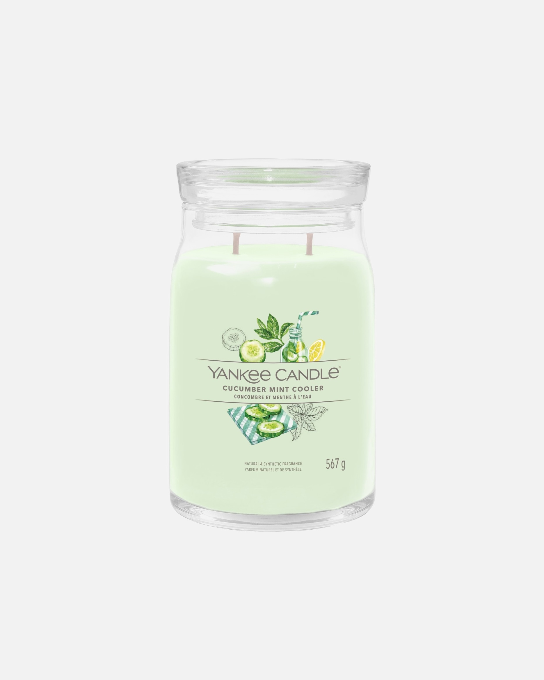 Bougie pour Unisexe YANKEE CANDLE Cucumber Mint Cooler 567 g - Signature