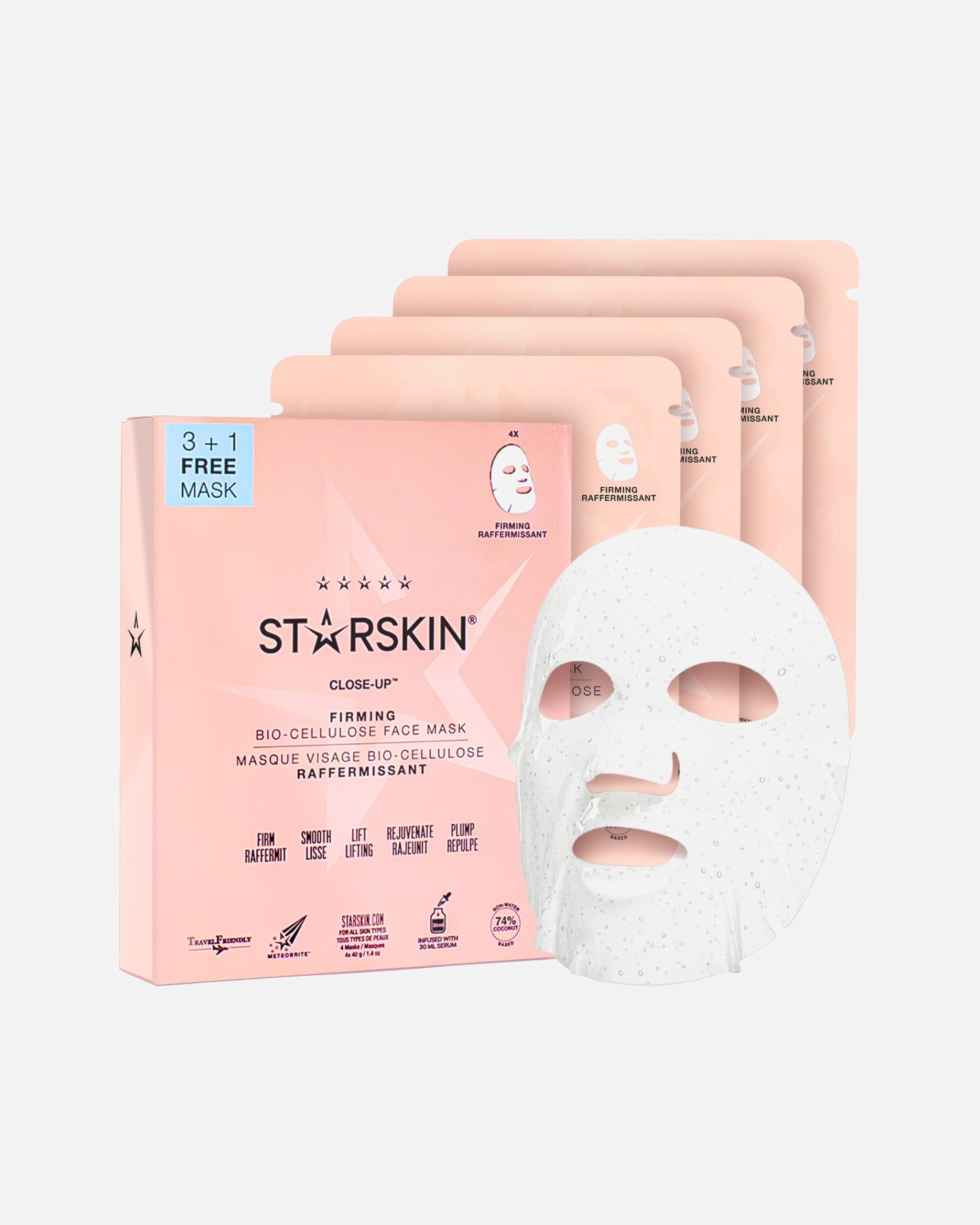 Masque tissu pour Unisexe STARSKIN ® Close Up 3+1 Close Up 3+1
