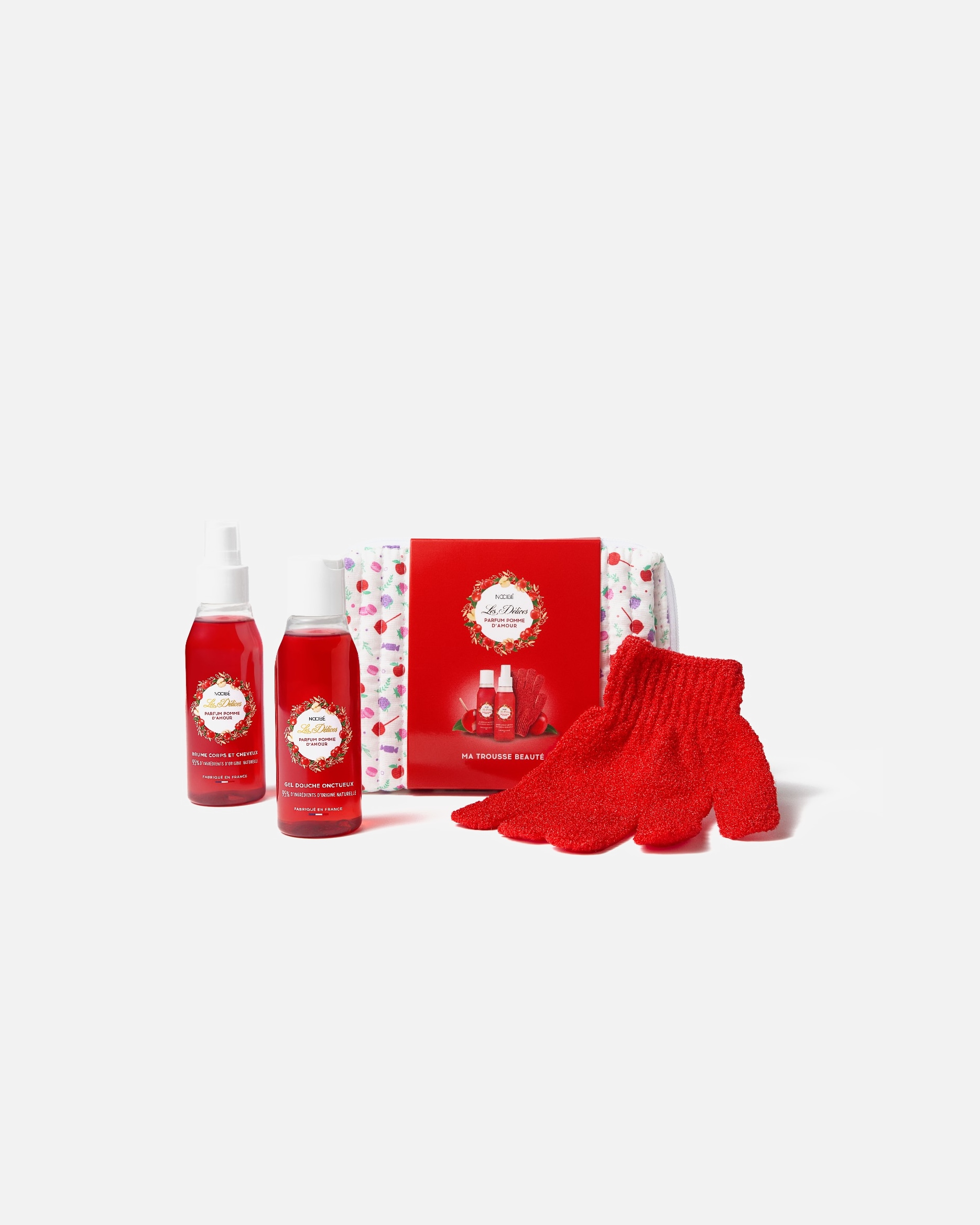 Coffret soin corps pour Unisexe Nocibé Les Délices Ma Trousse Beauté Parfum Pomme D'amour 1 unité