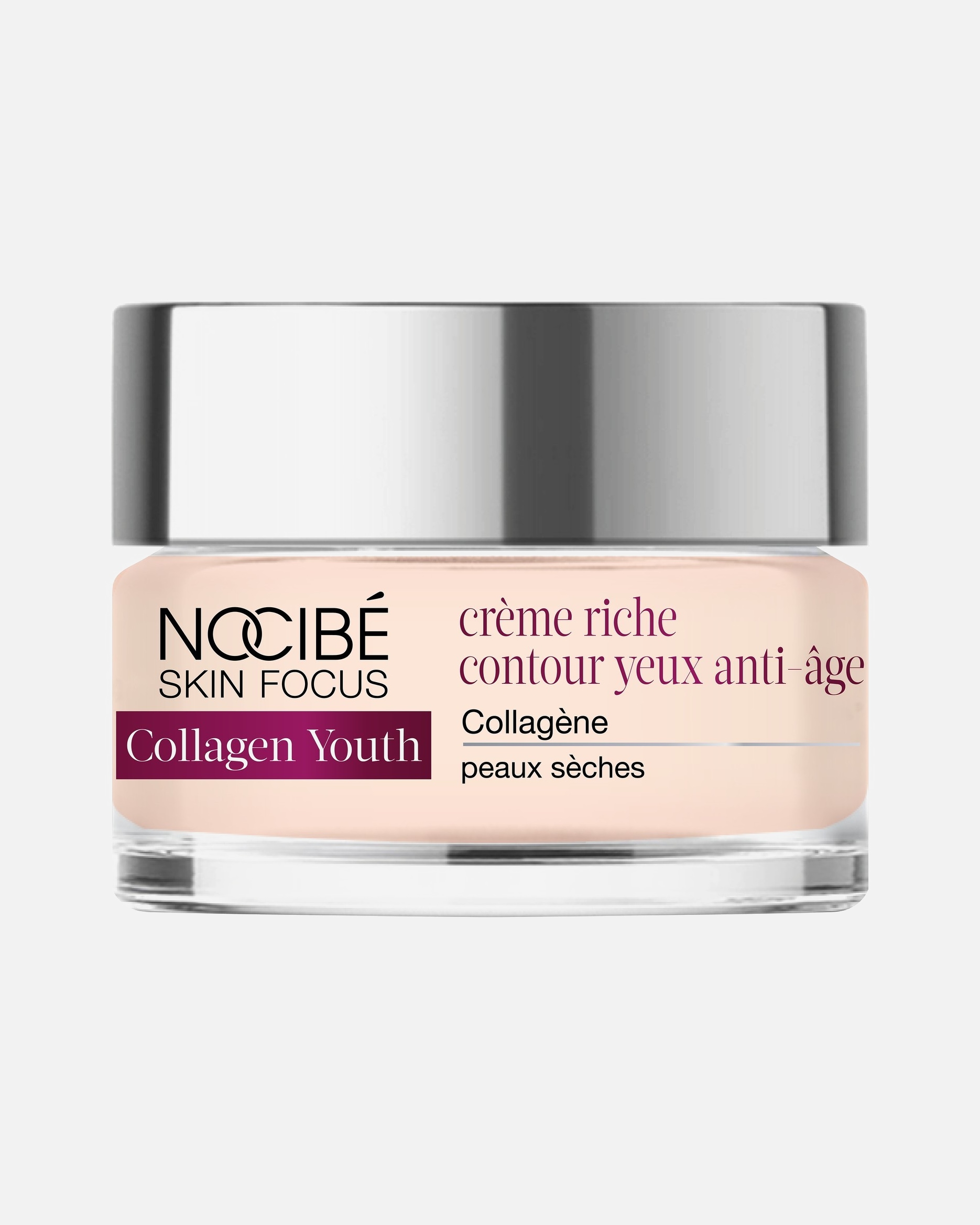 Crème contour des yeux pour Femme Nocibé Skin Focus Collagen Youth - Crème riche contour yeux anti-âge 15 ml