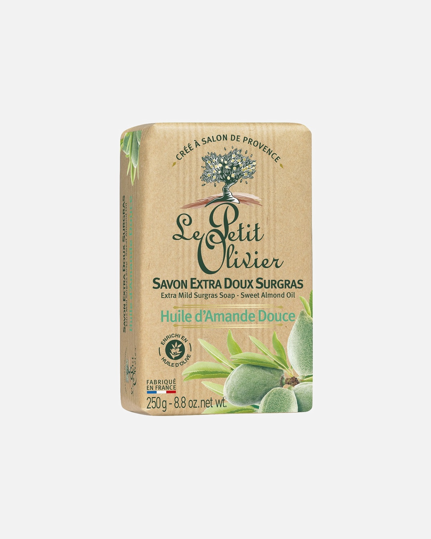 Savon pour les mains pour Unisexe Le Petit Olivier Extra Doux Surgras Huile d'Amande Douce 250 g