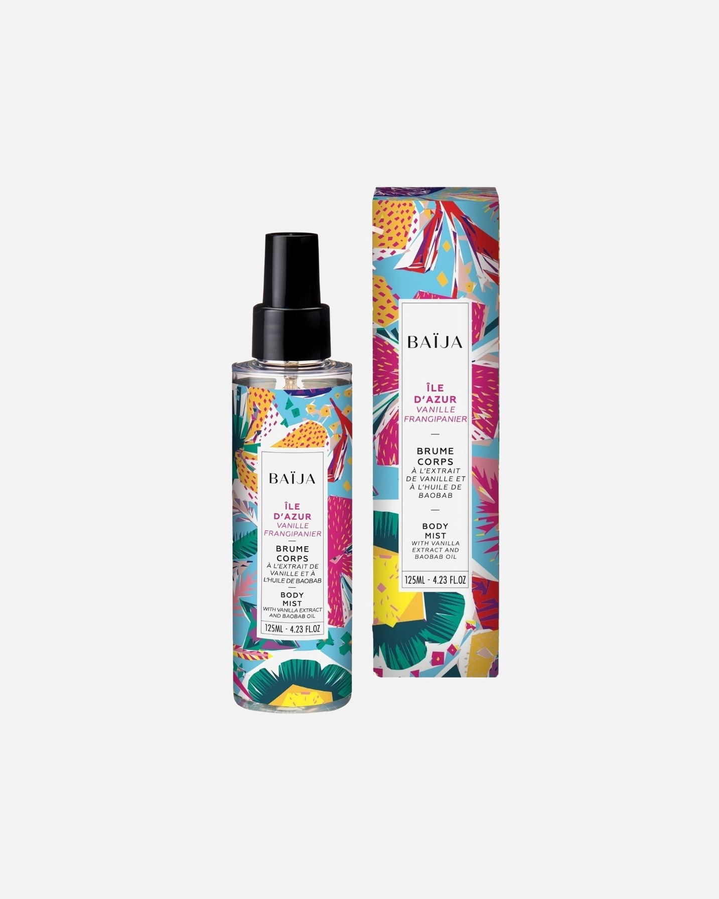 Spray pour le corps pour Unisexe Baija Paris Brume corps à l'extrait de vanille et à l'huile de baobab 125 ml