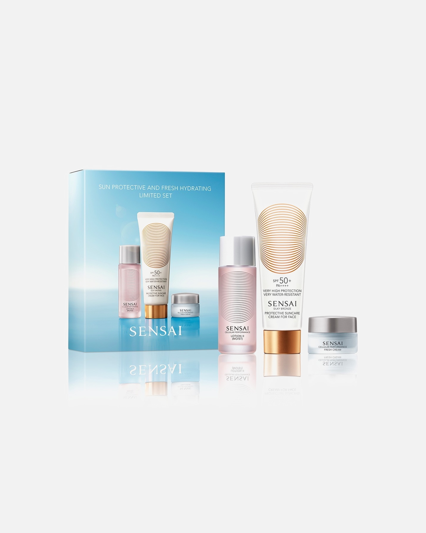 Coffret soin visage pour Unisexe SENSAI Silky Bronze SUN PROTECTIVE AND FRESH HYDRATING LTD 1 unité