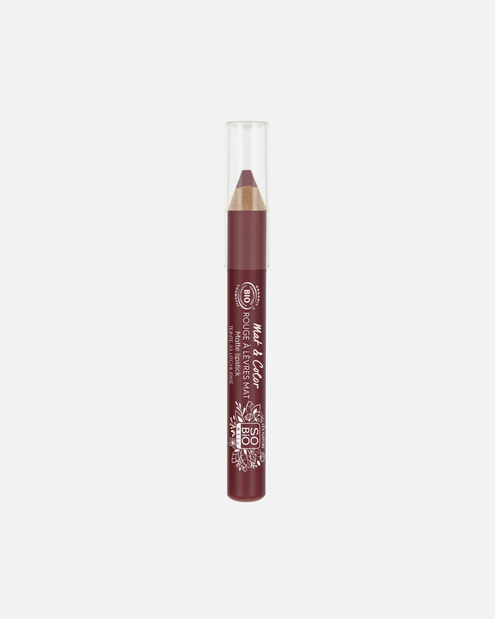 Rouge à lèvres pour Unisexe SO BiO étic Jumbo Mat, Mat & Color 33 Litchi irisé