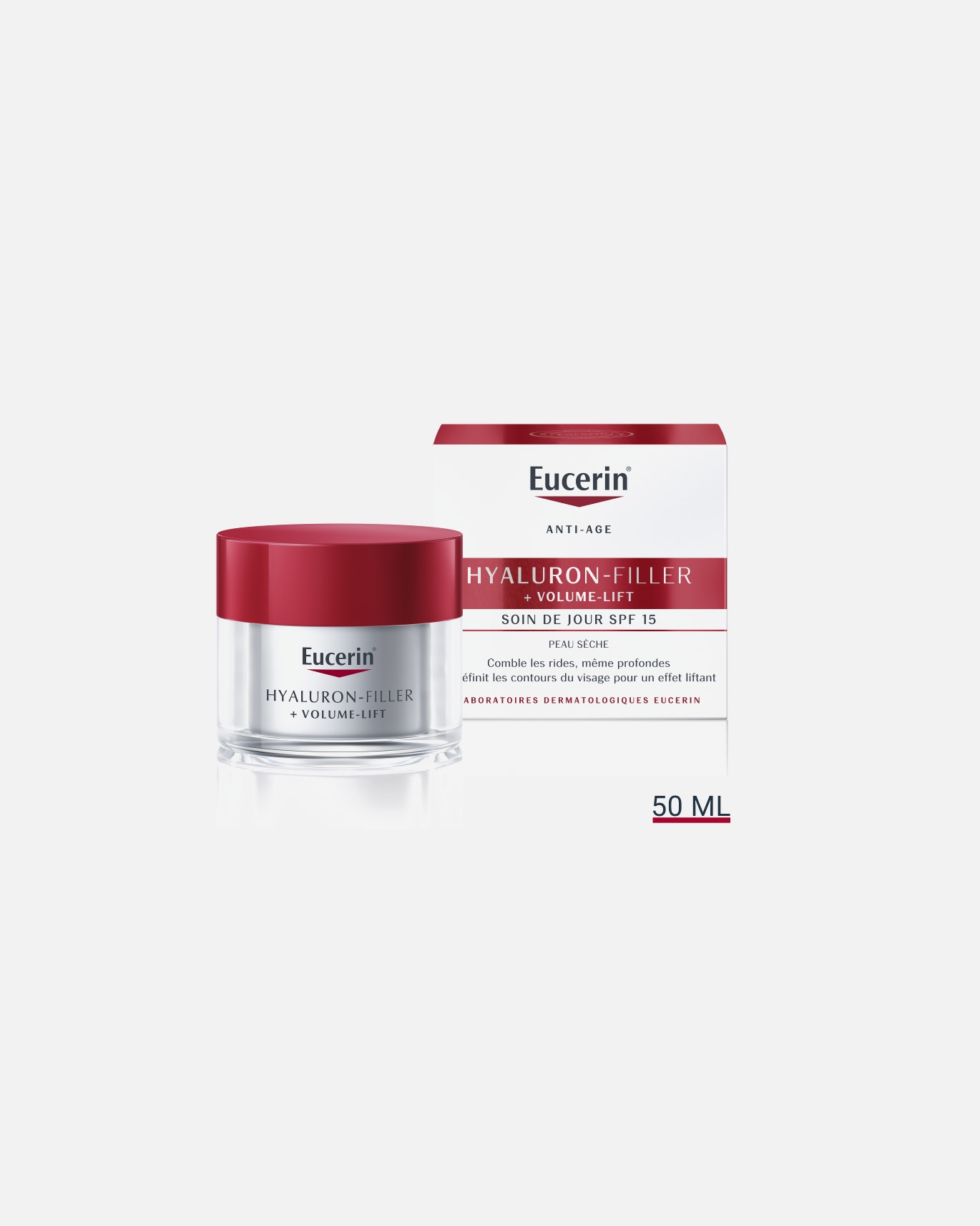 Crème de Jour pour Femme Eucerin HYALURON-FILLER + VOLUME-LIFT Soin de Jour Peau Sèche 50 ml