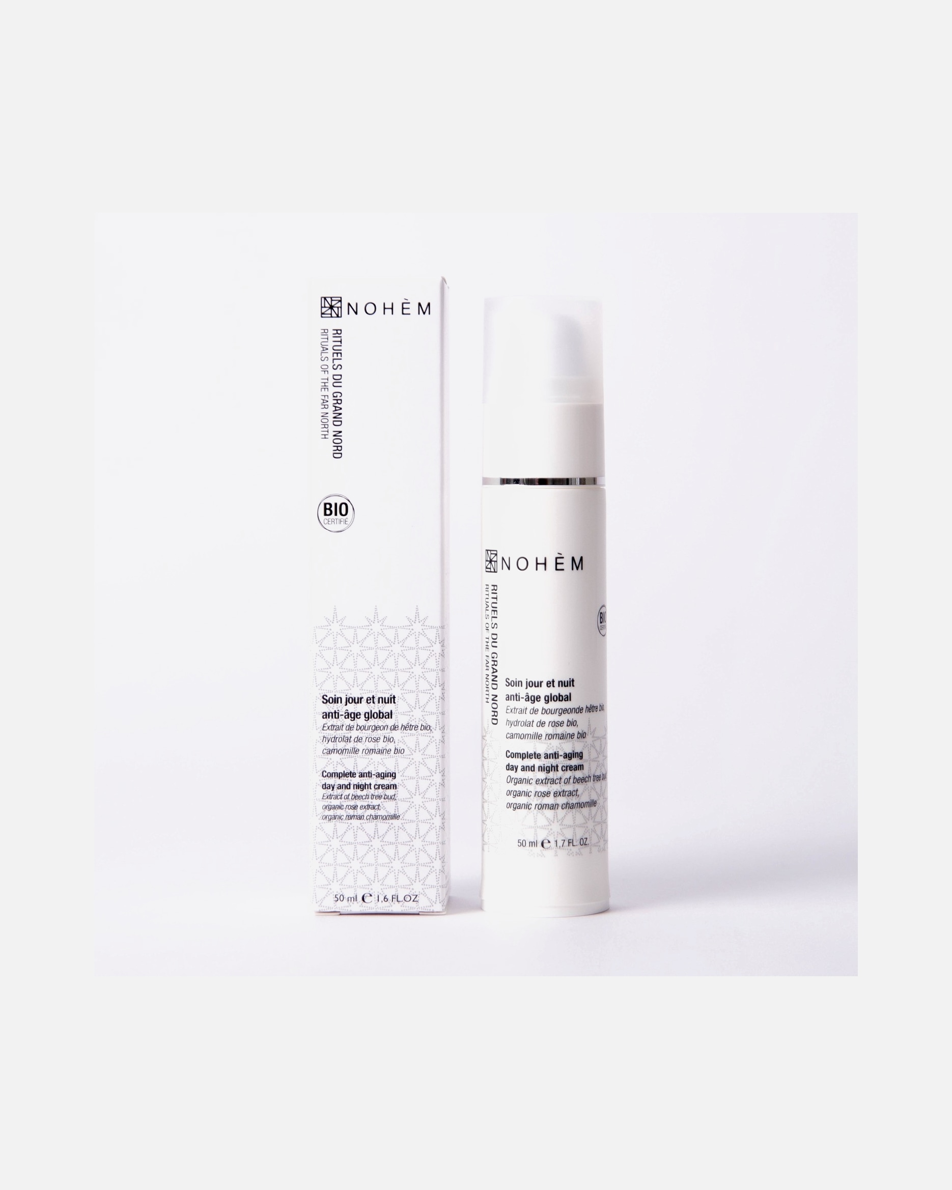 Crème visage pour Unisexe Nohèm Soin jour et nuit global visage et cou 50 ml