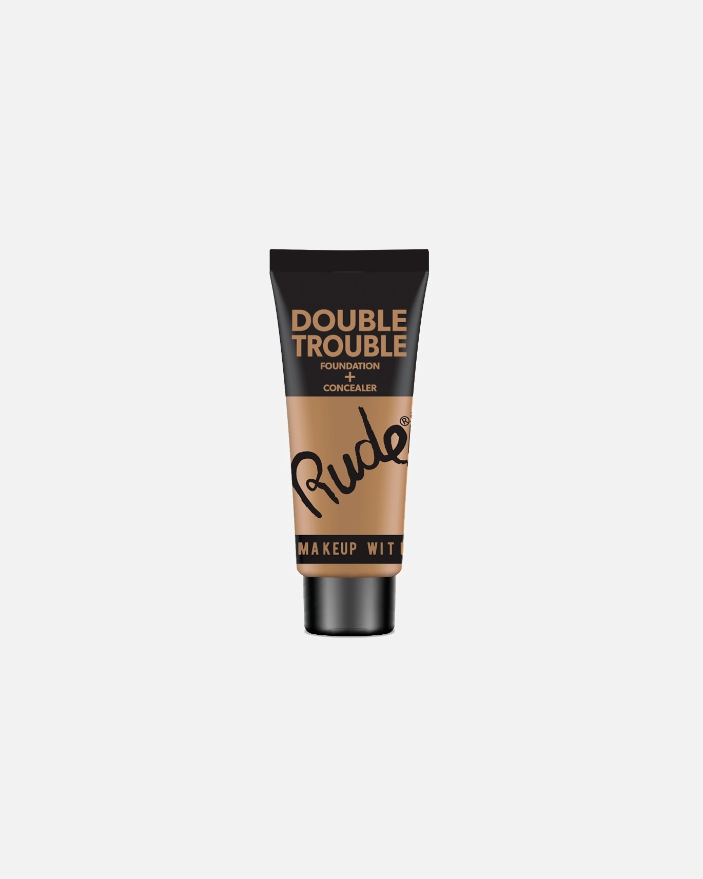 Fond de teint pour Unisexe Rude Cosmetics RUDE DOUBLE TROUBLE Foundation + Concealer - Natural Fair