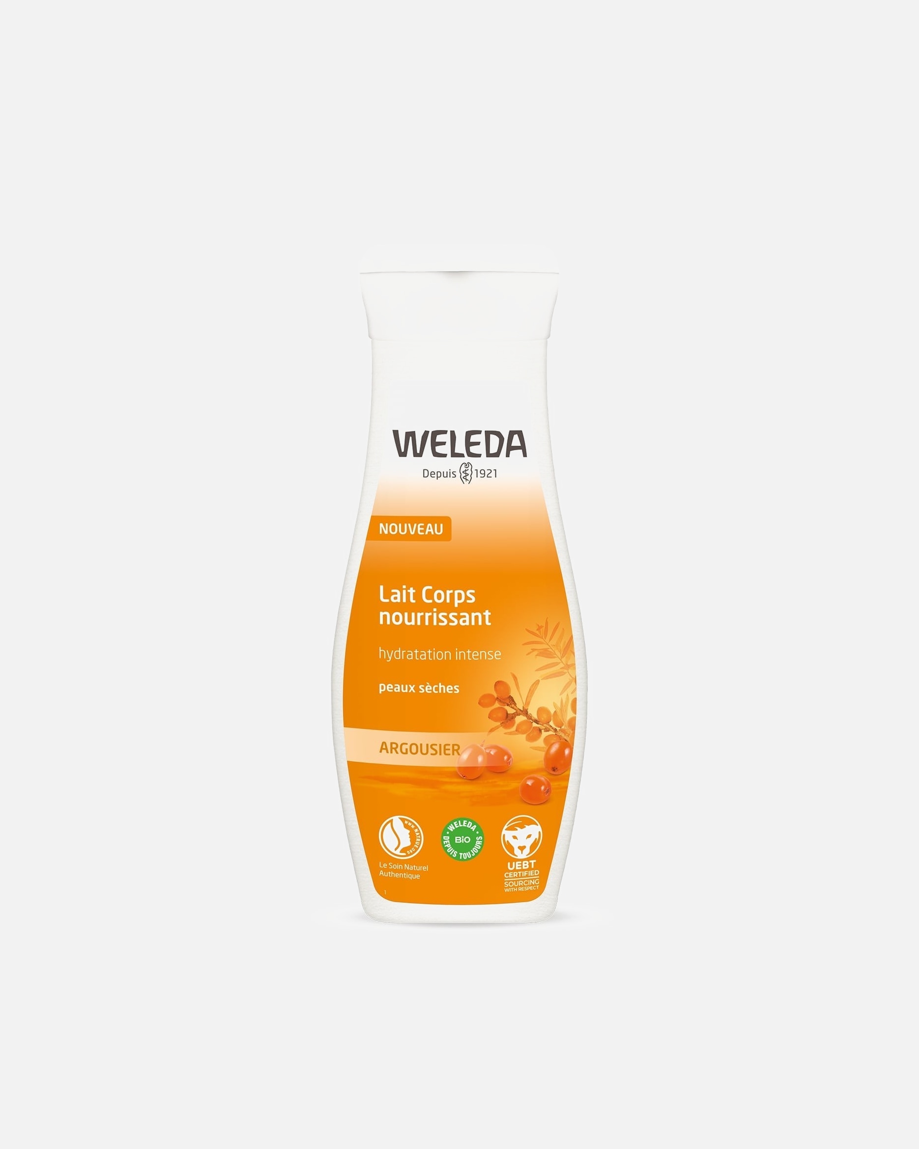 Lait pour le corps pour Unisexe Weleda Argousier Lait Corps nourrissant 200 ml