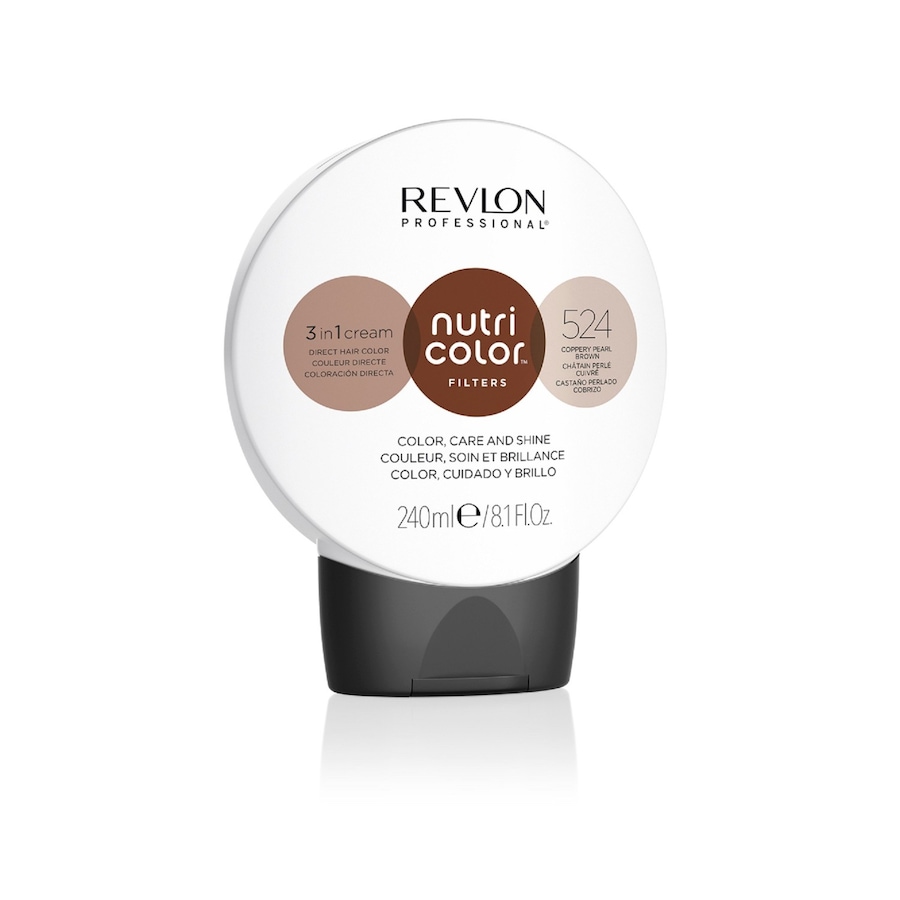 Revlon Professional - Nutri Color 3 in 1 Cream Nr. 524 Coloration permanente 240 ml Noir unisex