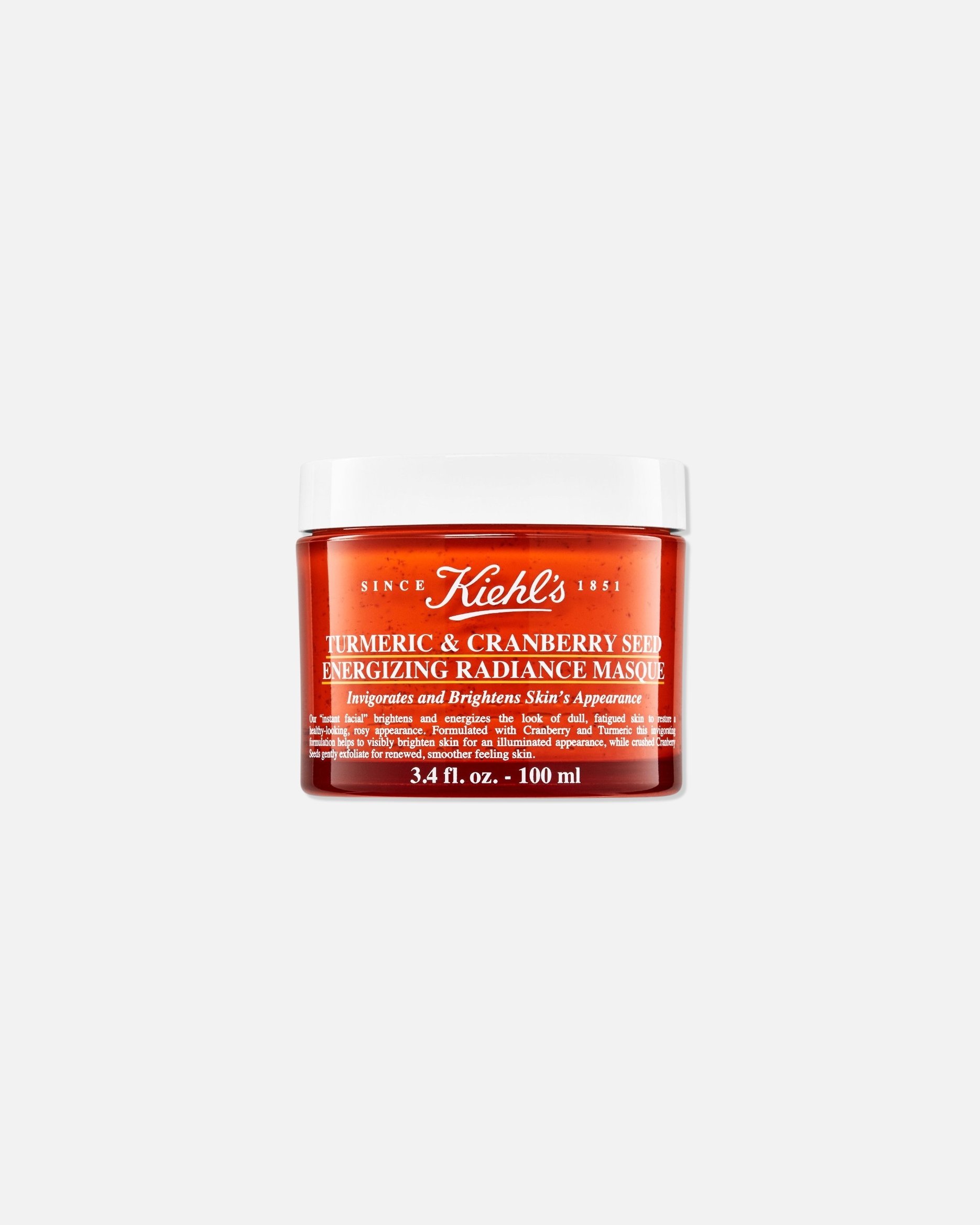 Masque illuminateur pour Unisexe Kiehl’s Turmeric & Cranberry Seed Energizing Radiance Masque 100 ml