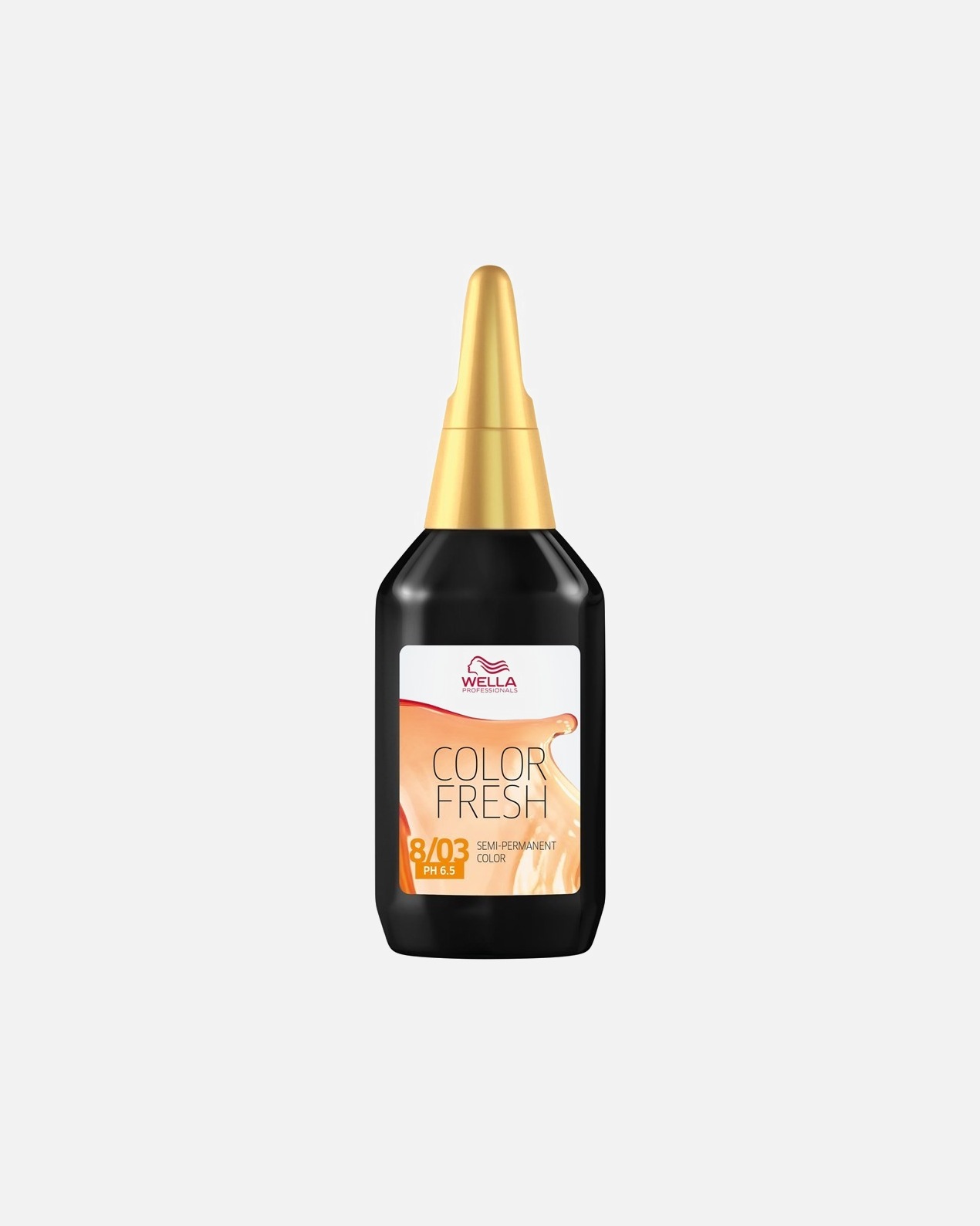 Teinture capillaire pour Unisexe Wella Professionals Color Fresh Semi-Permanent Color 8/03 Blond clair naturel-or
