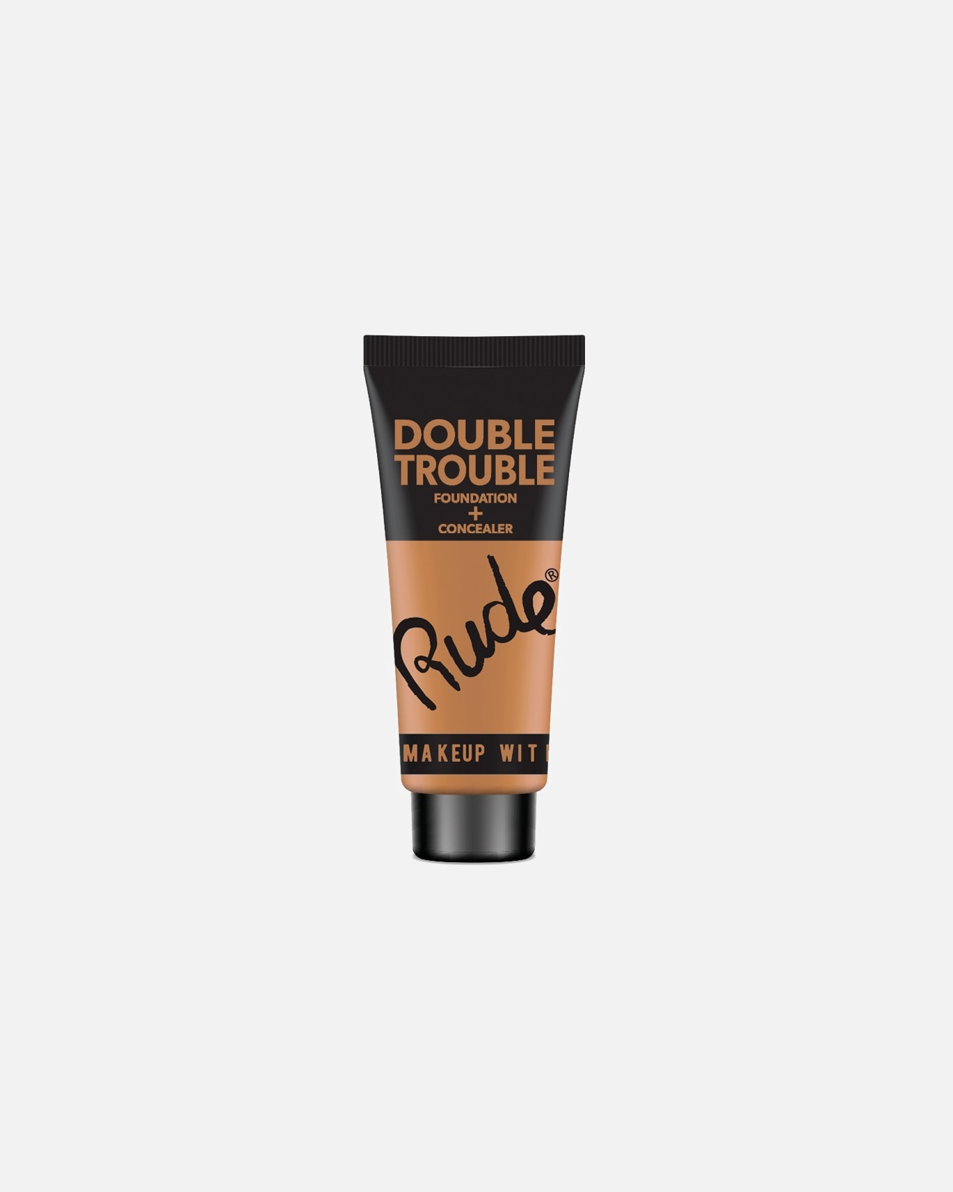 Fond de teint pour Unisexe Rude Cosmetics RUDE DOUBLE TROUBLE Foundation + Concealer Warm Natural
