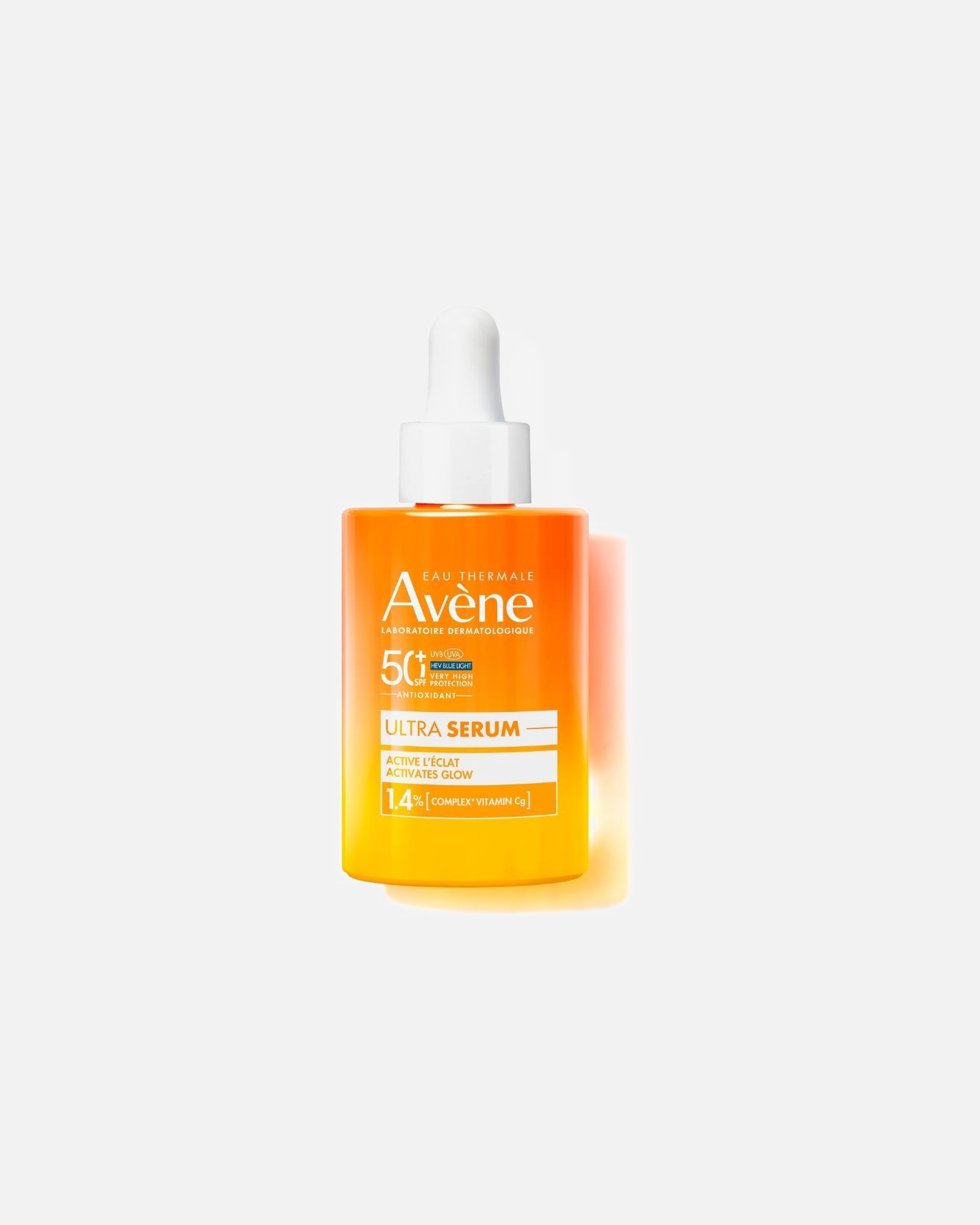 Crème solaire pour Unisexe Avène Solaire ULTRA SERUM SPF50+ ACTIVE L’ÉCLAT 30 ml