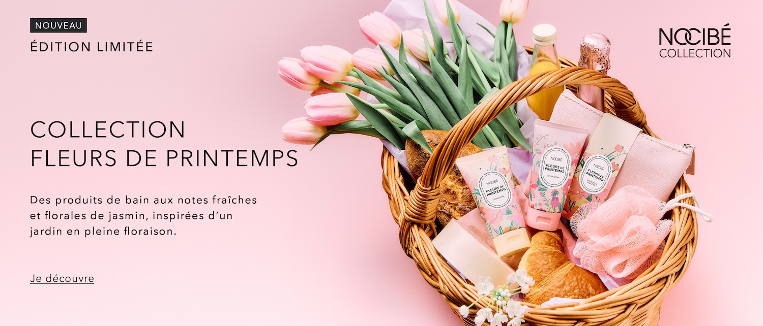 Découvrez la collection Fleurs de Printemps de Nocibé, une édition limitée de produits de bain aux notes fraîches et florales de jasmin, inspirée d'un jardin en pleine floraison.