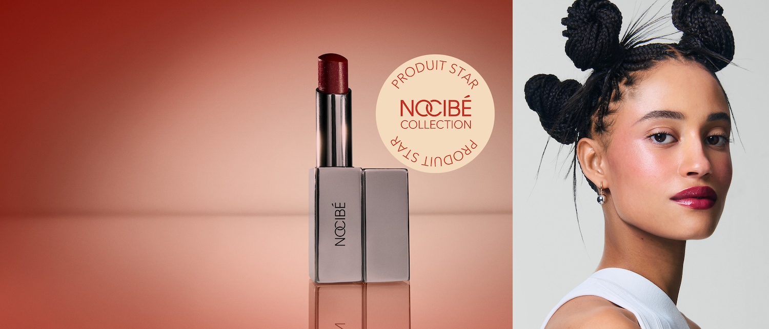 Découvrez le rouge à lèvres Nocibé Collection dans son élégant écrin argenté, un produit star pour des lèvres irrésistibles.