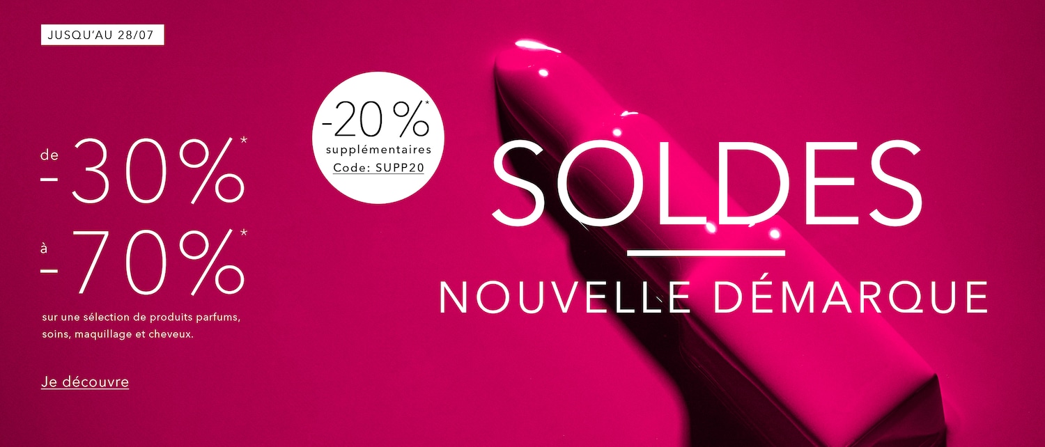 -20% supplémentaires sur les articles soldés